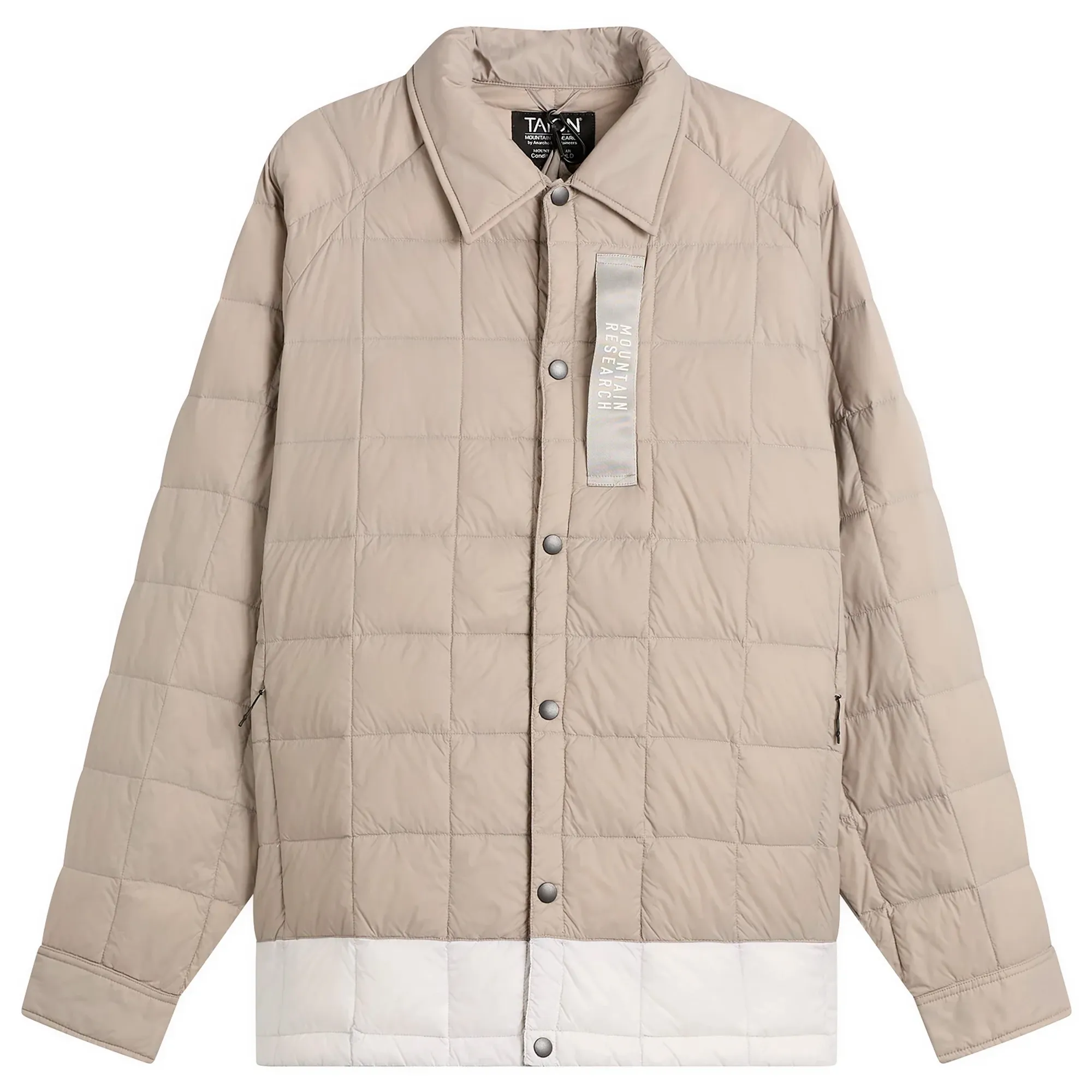 Taion Men's x Mountain Research Down Coach Jacket Grey