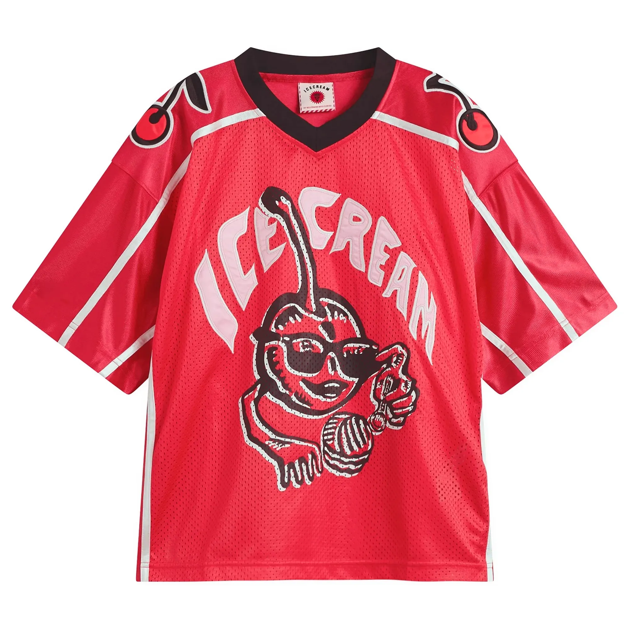 ICECREAM Women's Cherry Football Jersey Red