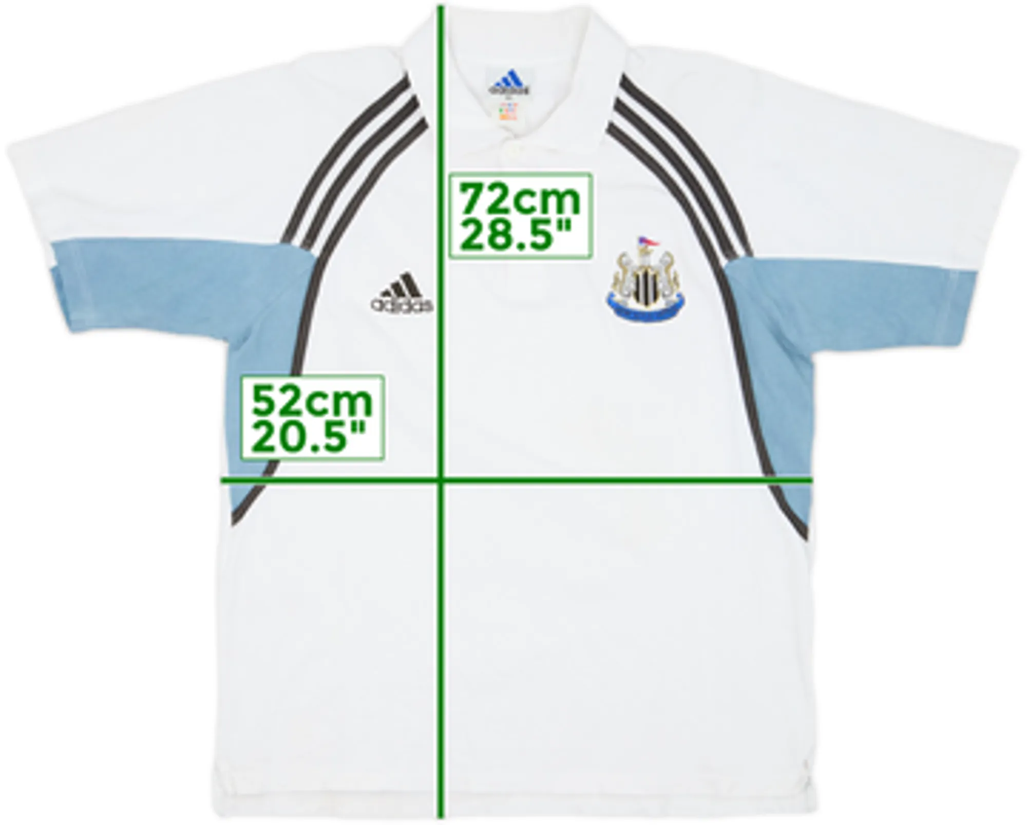 2000-01 Newcastle United adidas Polo Shirt - 8/10 - (XL)