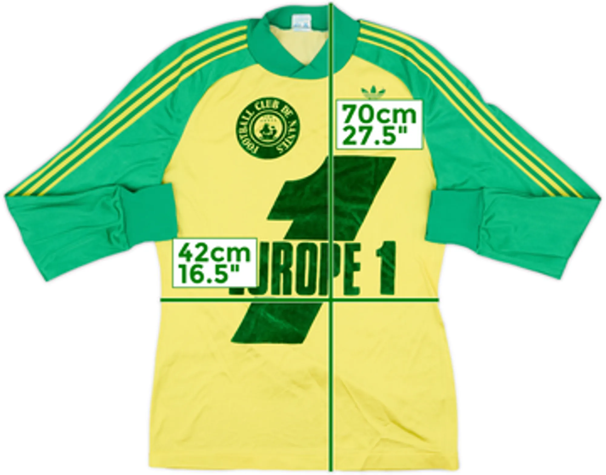 1978-79 Nantes Home L/S Shirt - 6/10 - (M)
