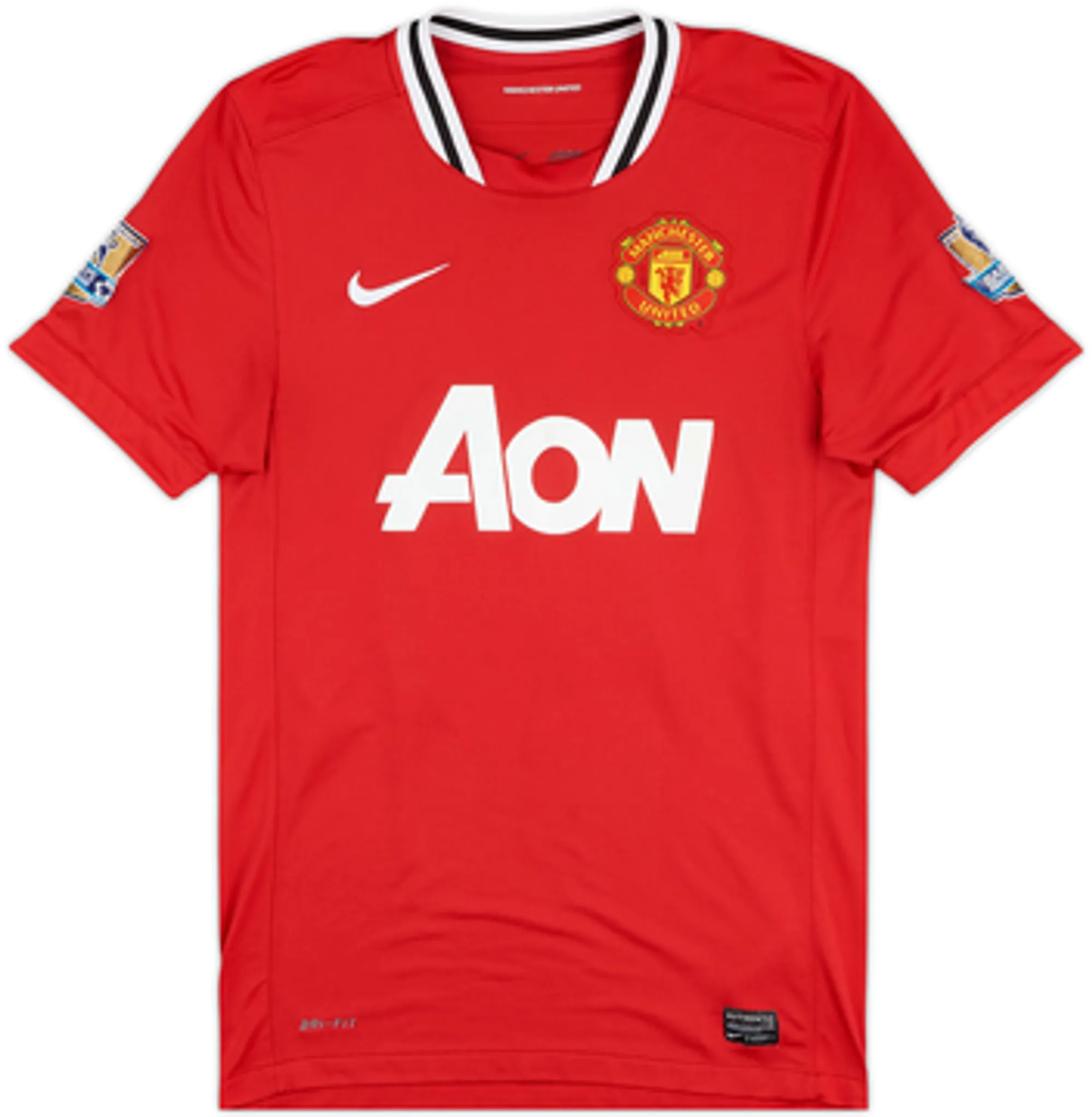 2011-12 Manchester United Home Shirt J.S.Park #13 - 6/10 - (M)