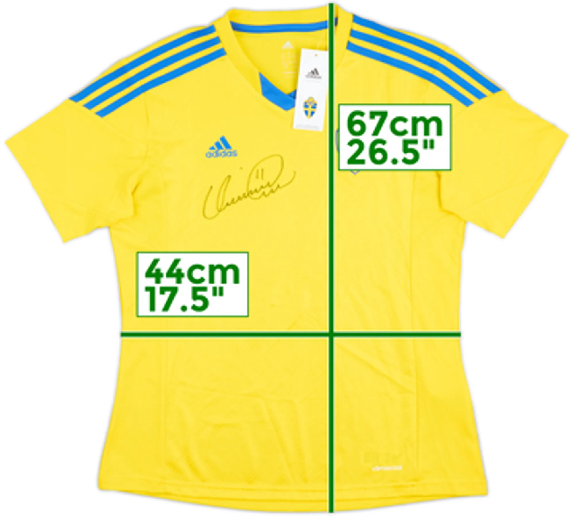 2013-15 Sweden Women's Signed Home Shirt (Larsson) (M)