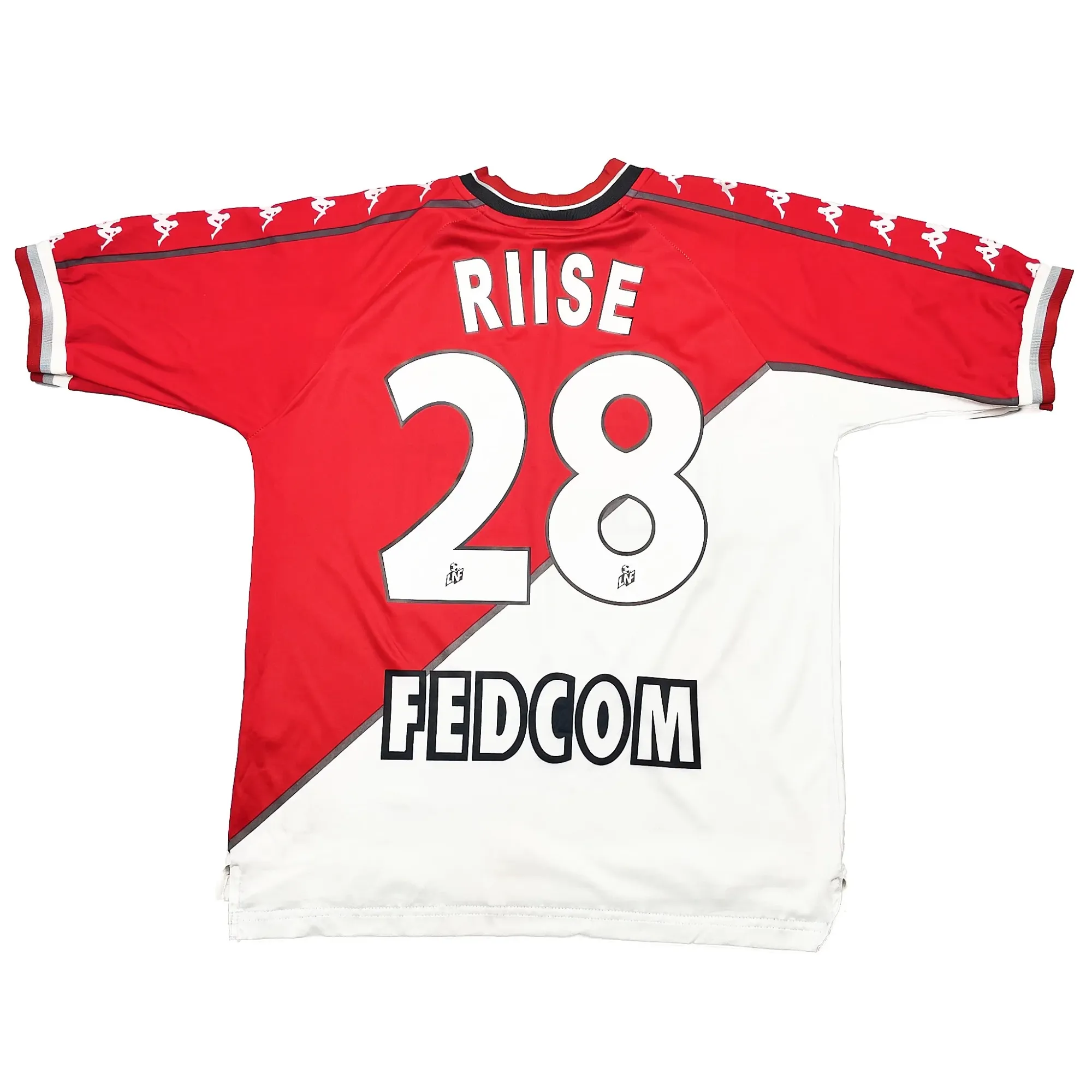 1999/00 Monaco Riise #28 Home Shirt (L) Kappa | Cult Kits