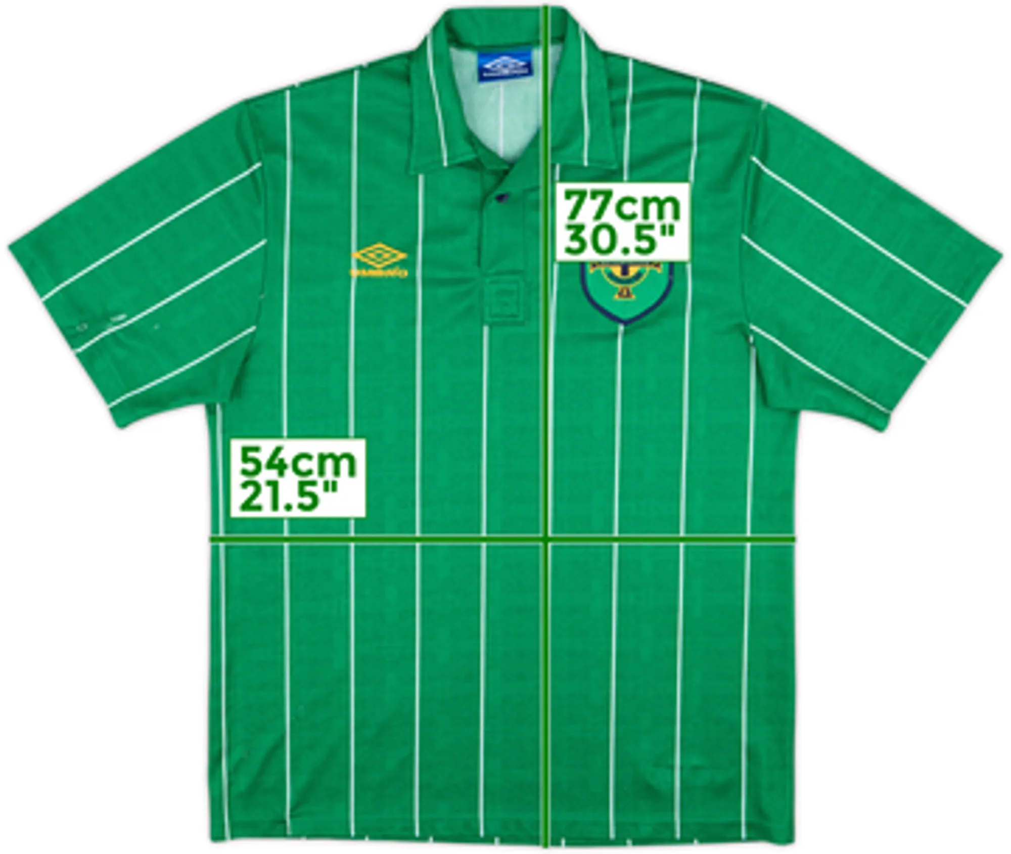 1992-94 Northern Ireland Home Shirt - 5/10 - (L)