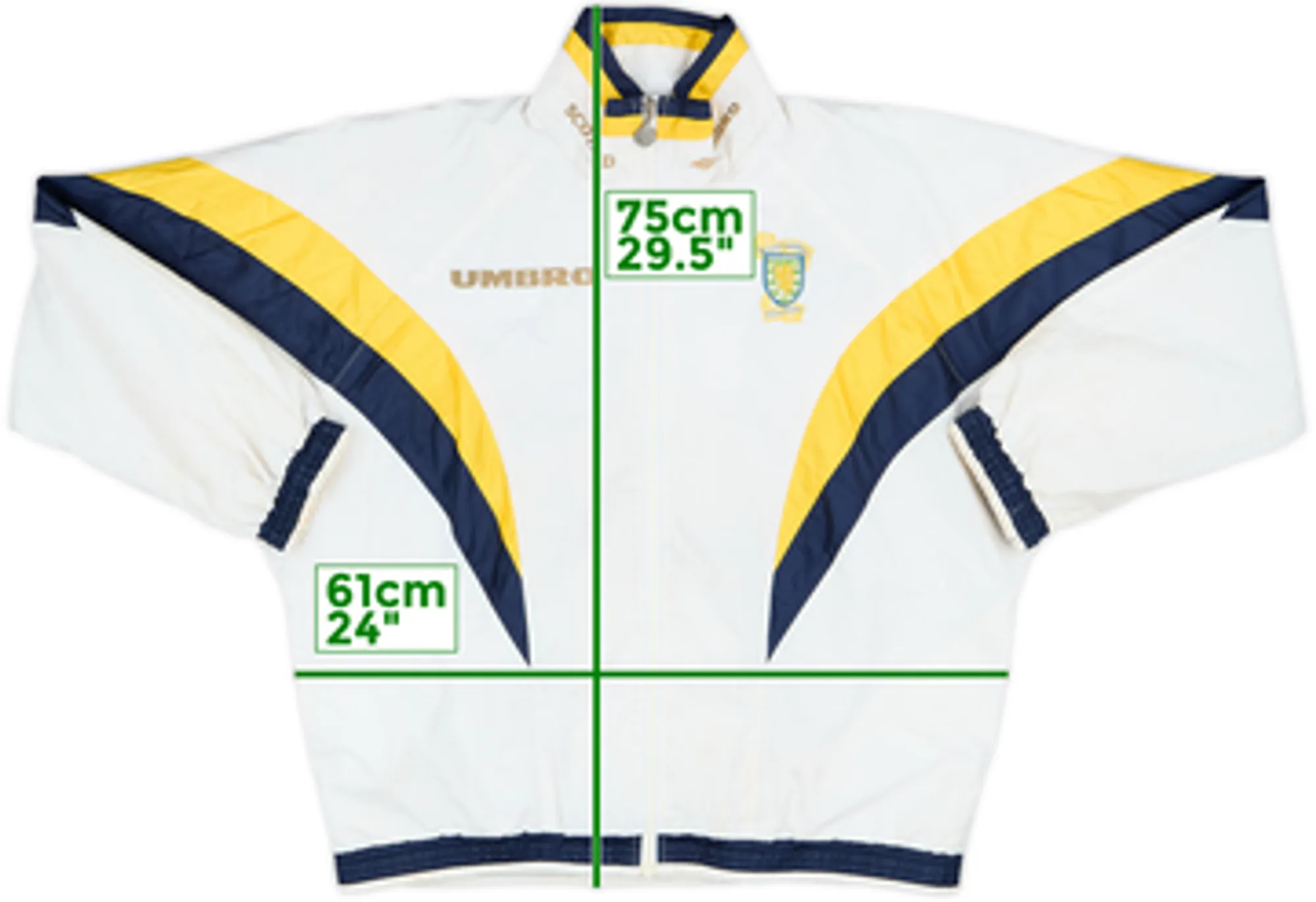 1994-96 Scotland Umbro Track Jacket - 5/10 - (S)