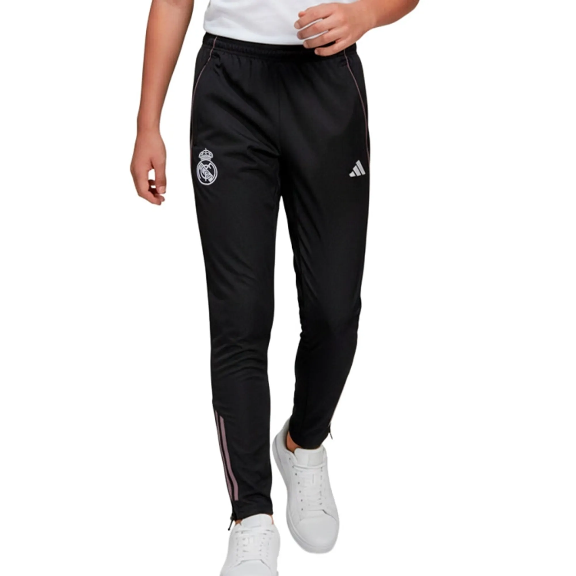 Real Madrid Training Trousers Tiro 25 Presentation - Black/Purple Kids - ['Black']