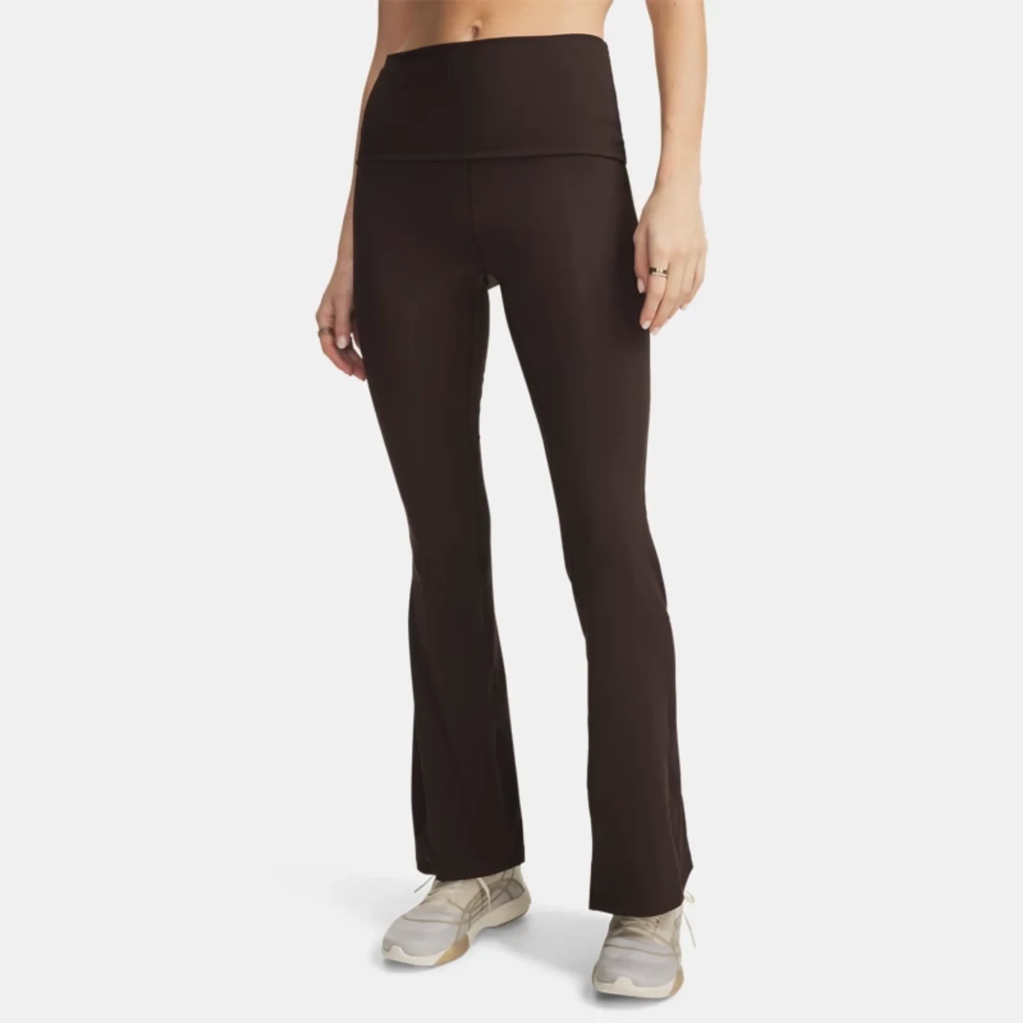 Under Armour  Meridian Foldover Rib Women's Flare Leggings Kona Brown / Kona Brown L