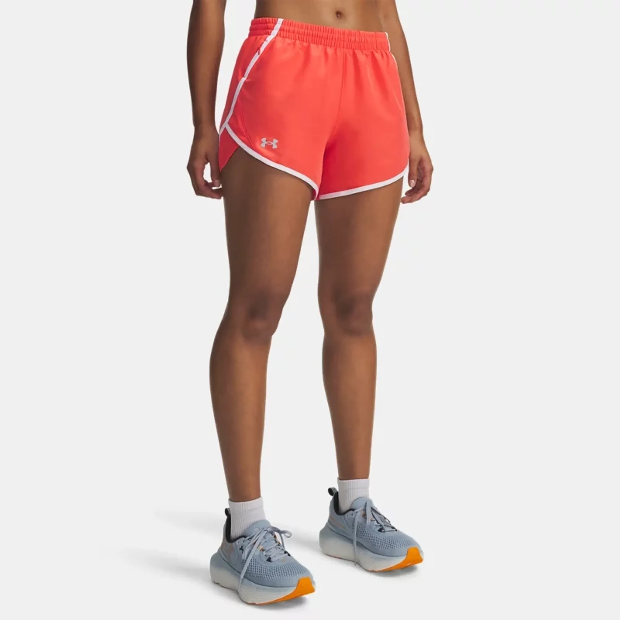 Under Armour  Fly-By Women's 3" Shorts Venom Red / White / Reflective L