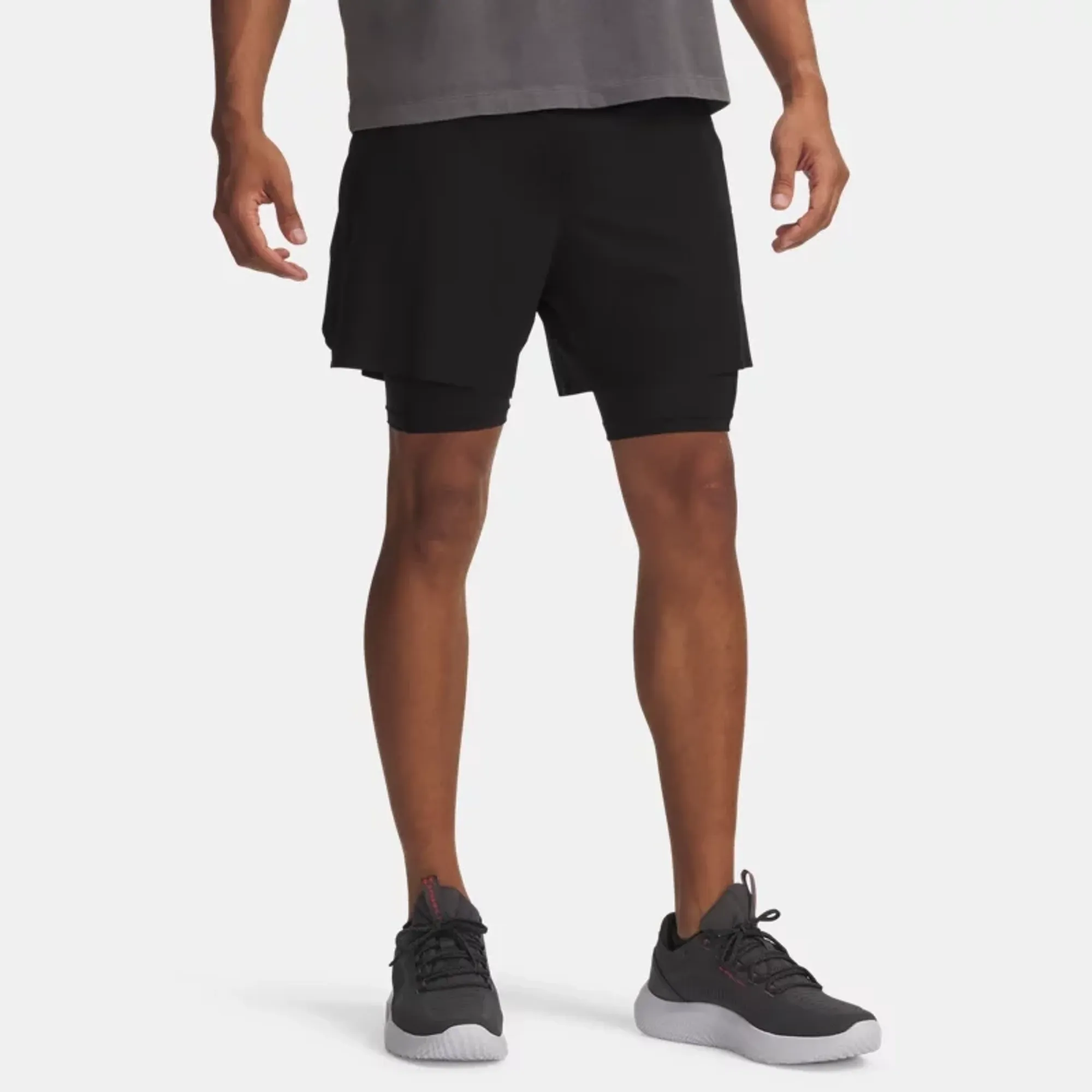 Under Armour  Vanish Elite Men's 2-in-1 Shorts Ultimate Black / Ultimate Black / Ultimate Black L