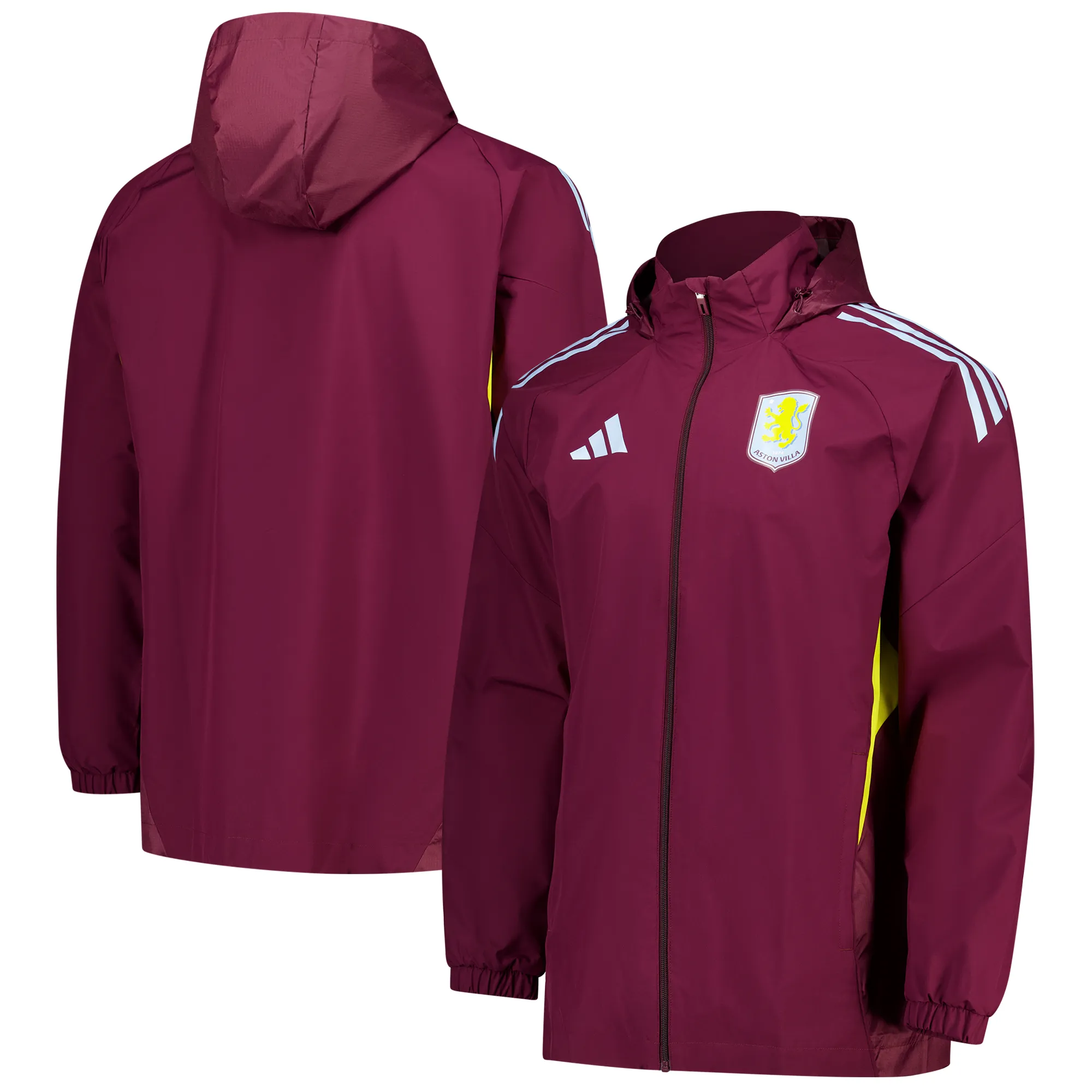 Aston Villa adidas Training All Weather Jacket - Claret