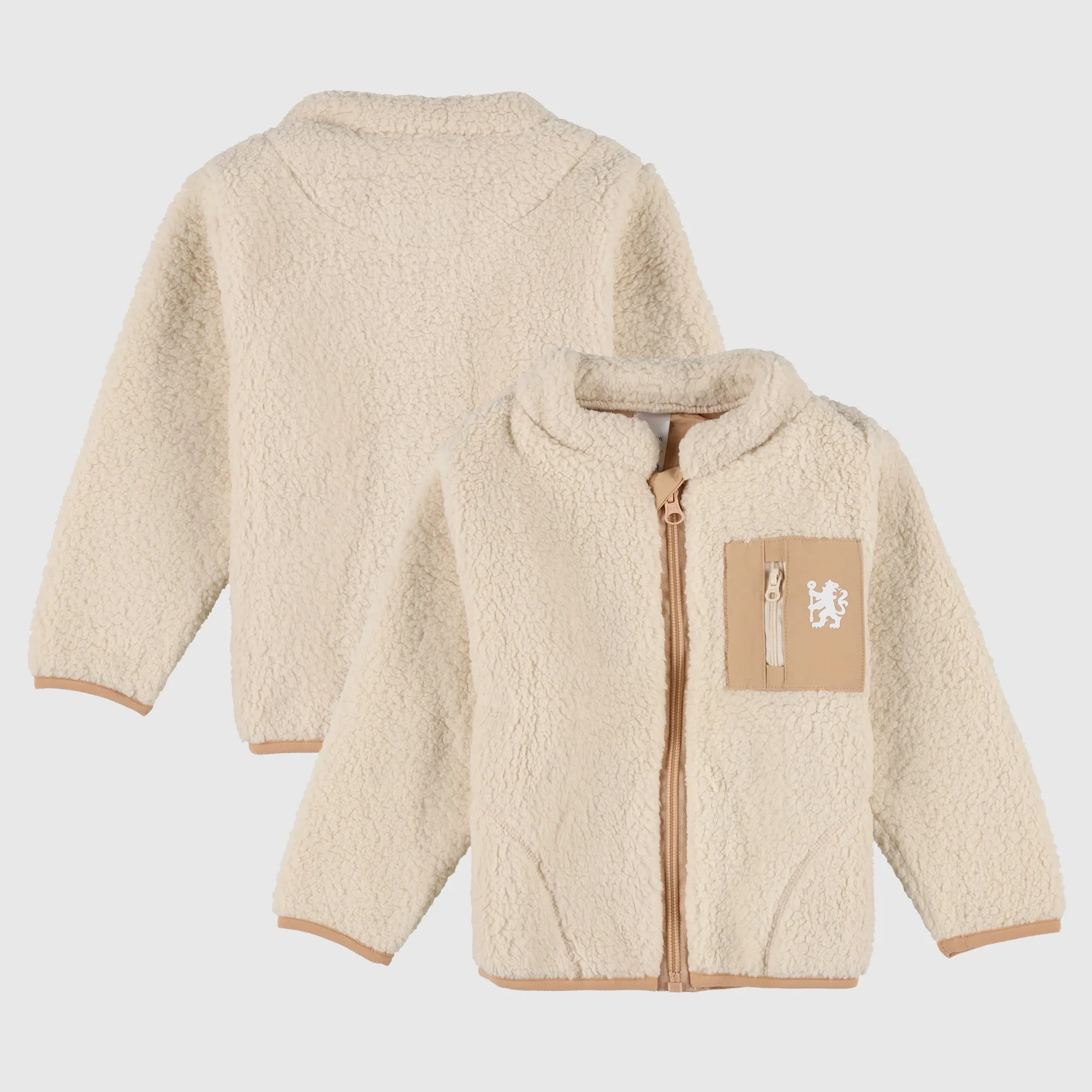 Chelsea Sherpa Fleece Lion Pocket Jacket - Baby
