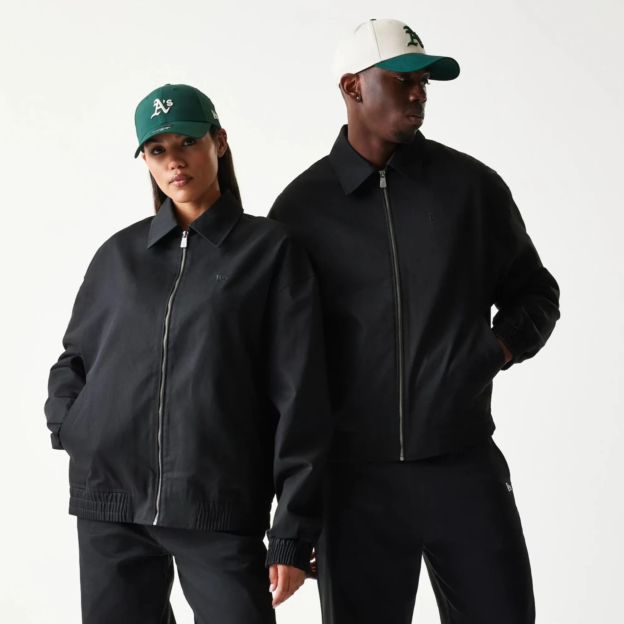 New Era Collared Black Jacket adult unisex