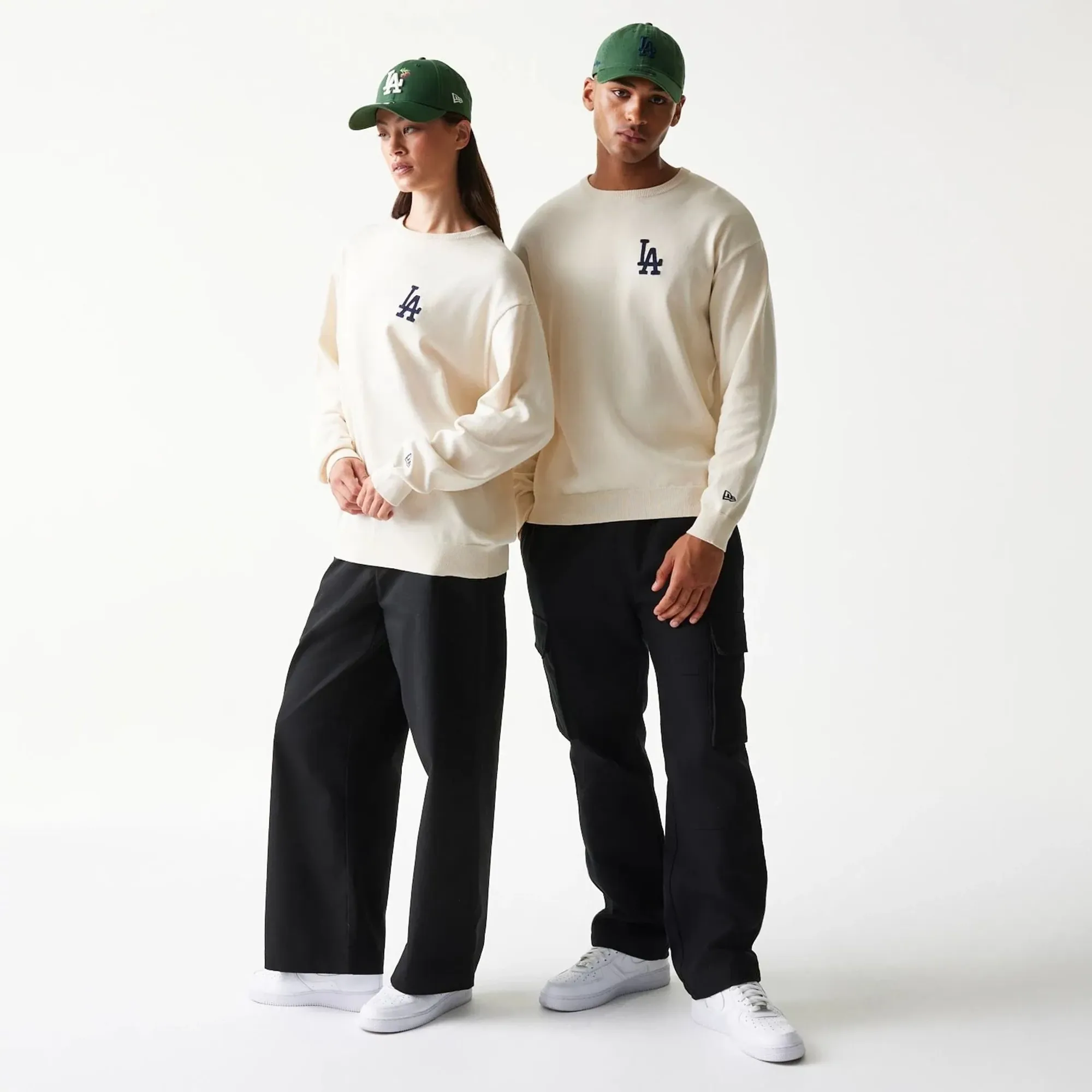 LA Dodgers MLB Essential Open White Knitted Sweater New Era Cap adult unisex