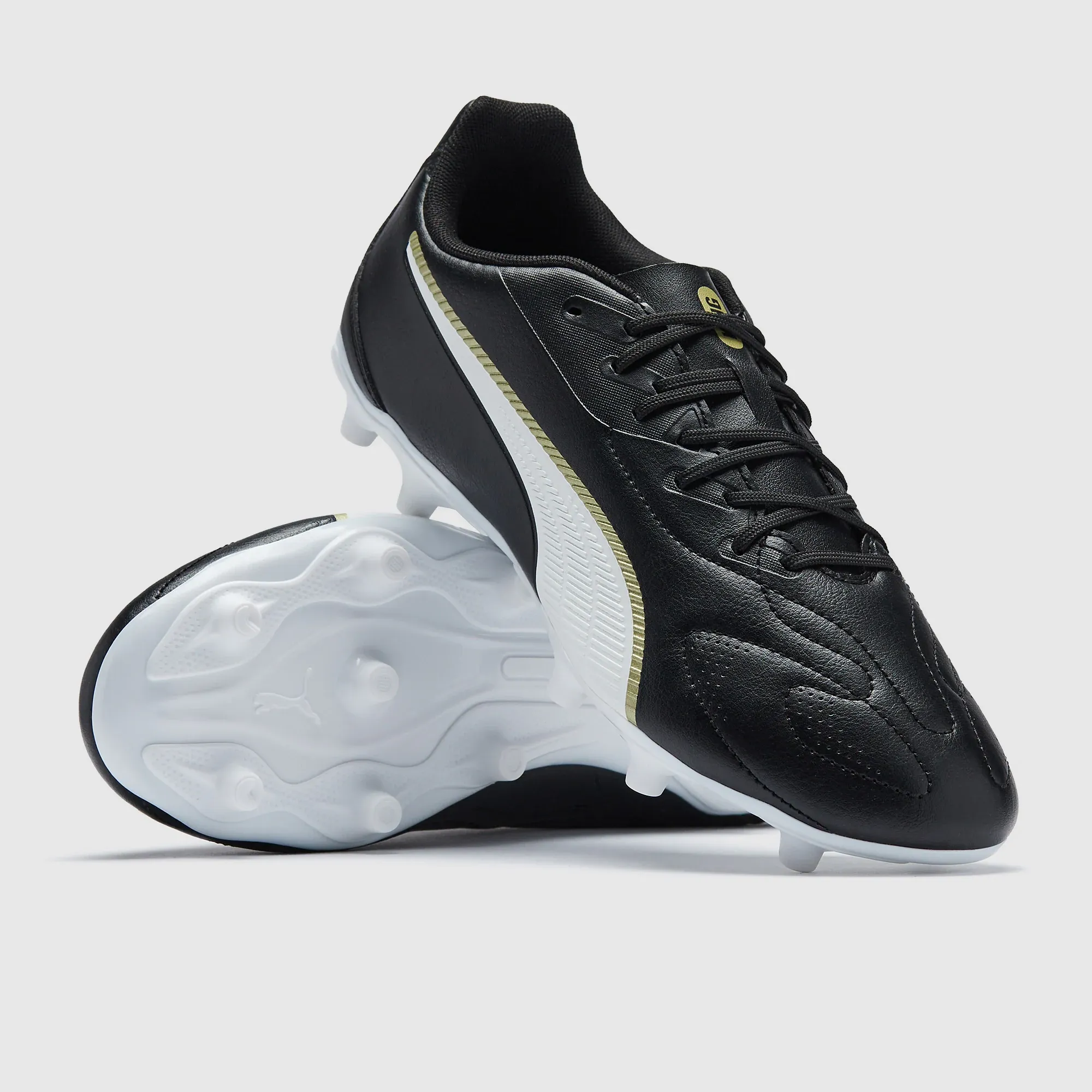 Puma King 20 Play FG AG Puma Black Puma White Puma Gold