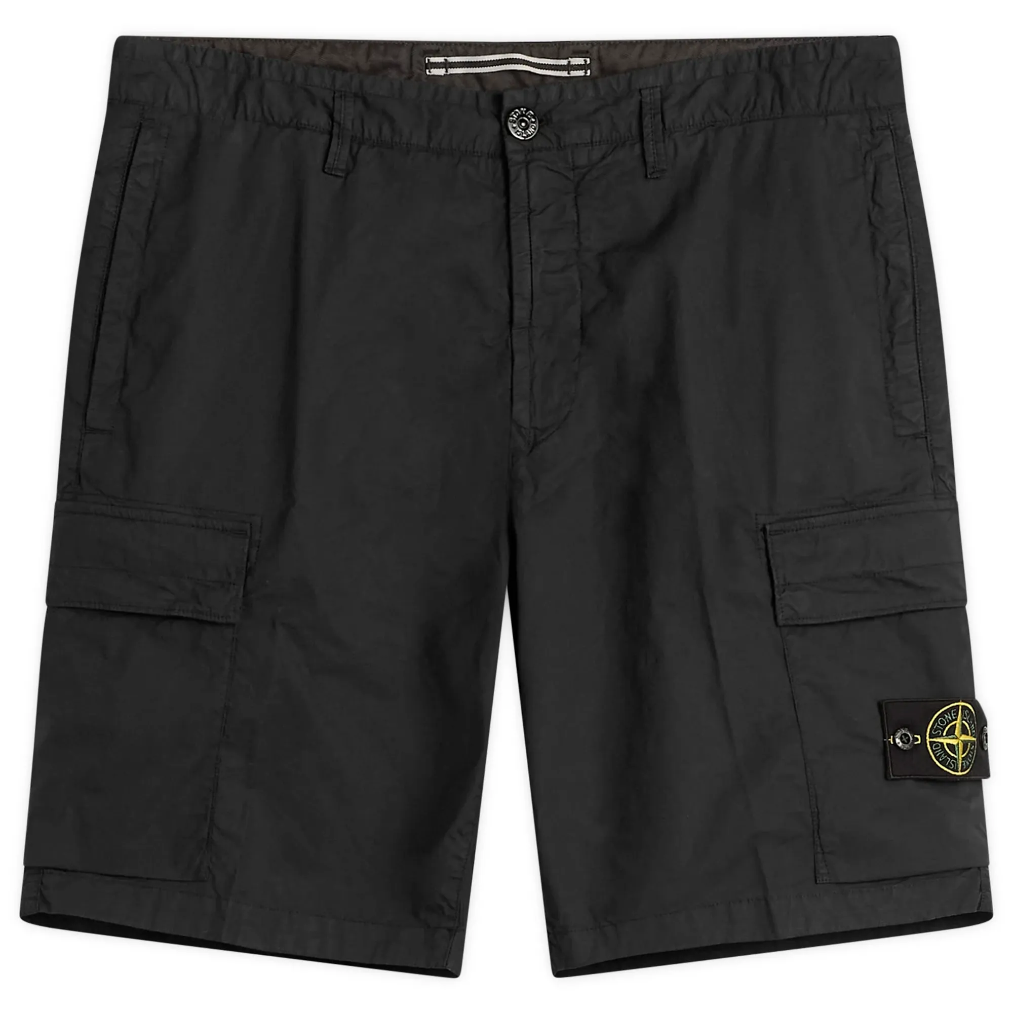 Stone Island Men's Tela Paracadute Cargo Shorts Black