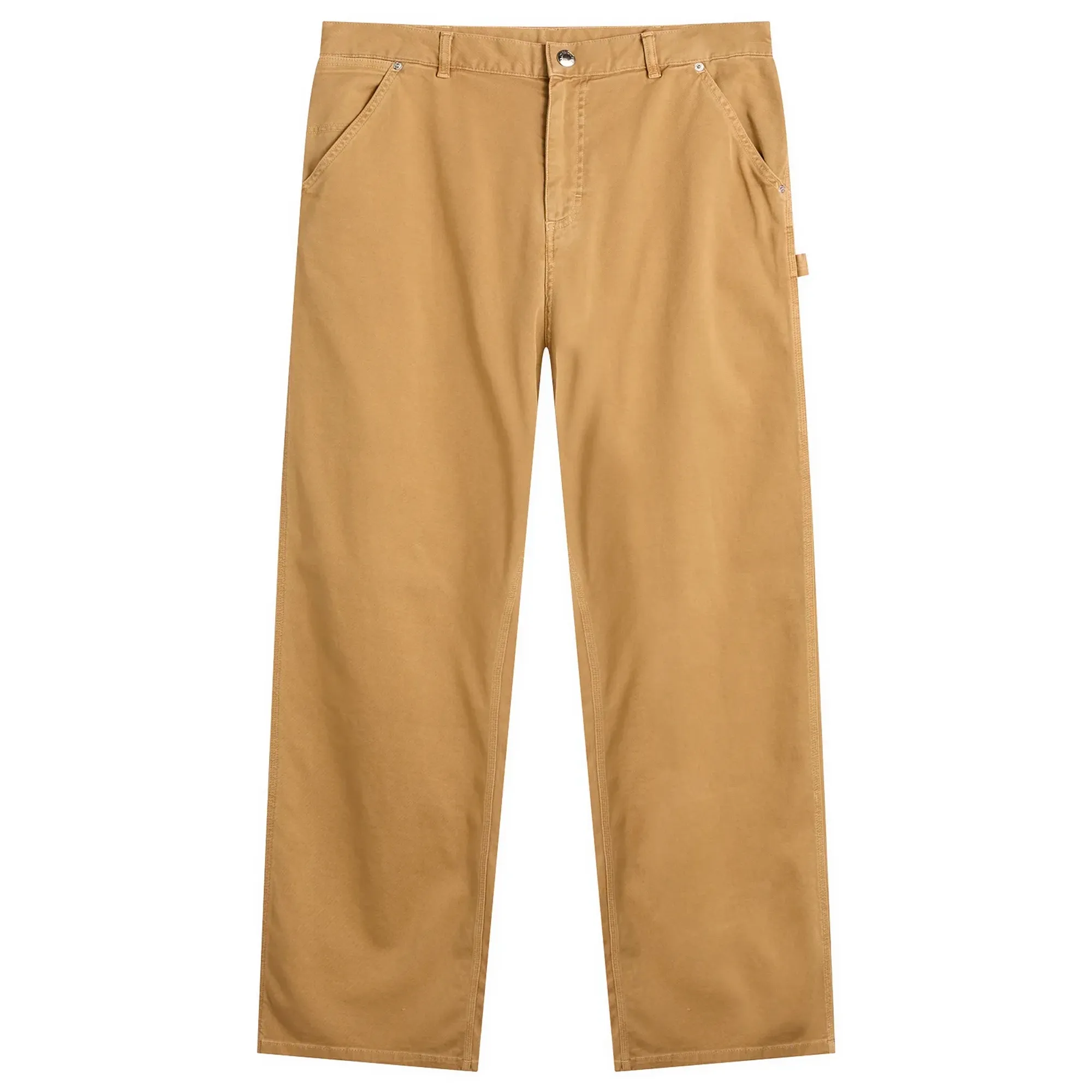 Moncler Men's Gabardine Cotton Trousers Brown