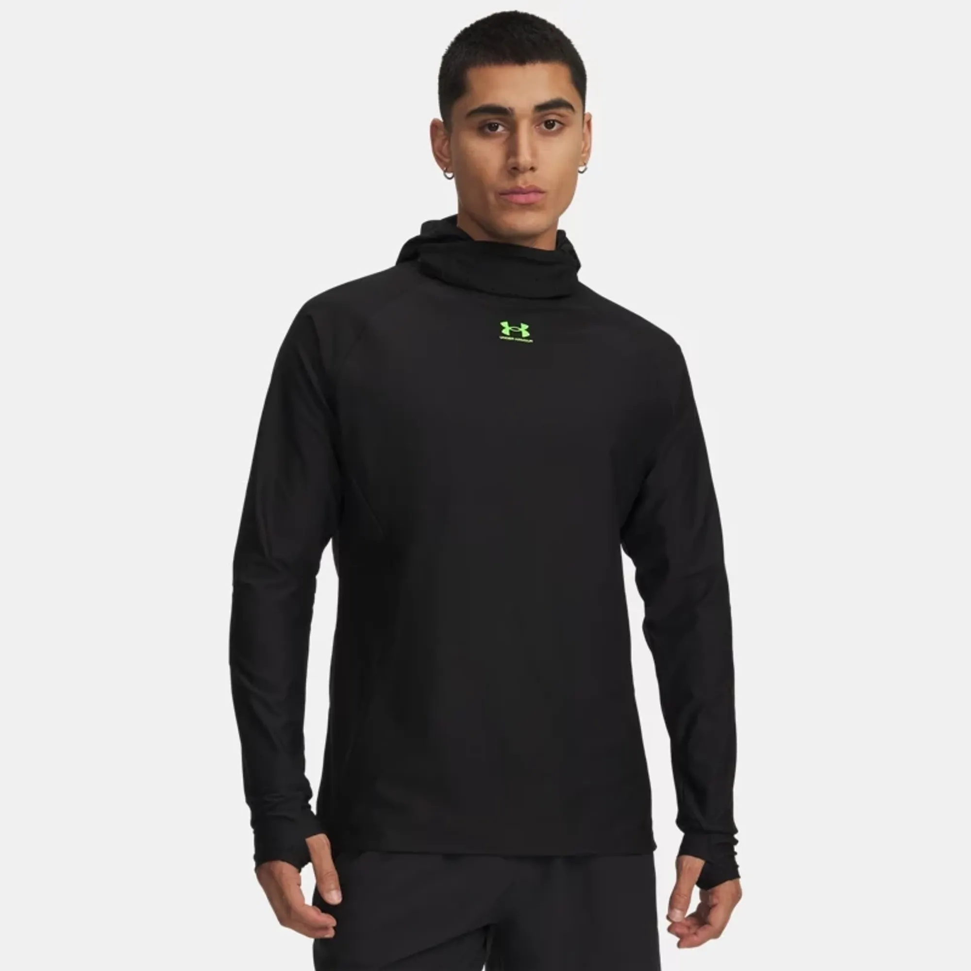 Under Armour  Challenger Elite Men's Balaclava Ultimate Black / Hyper Green L