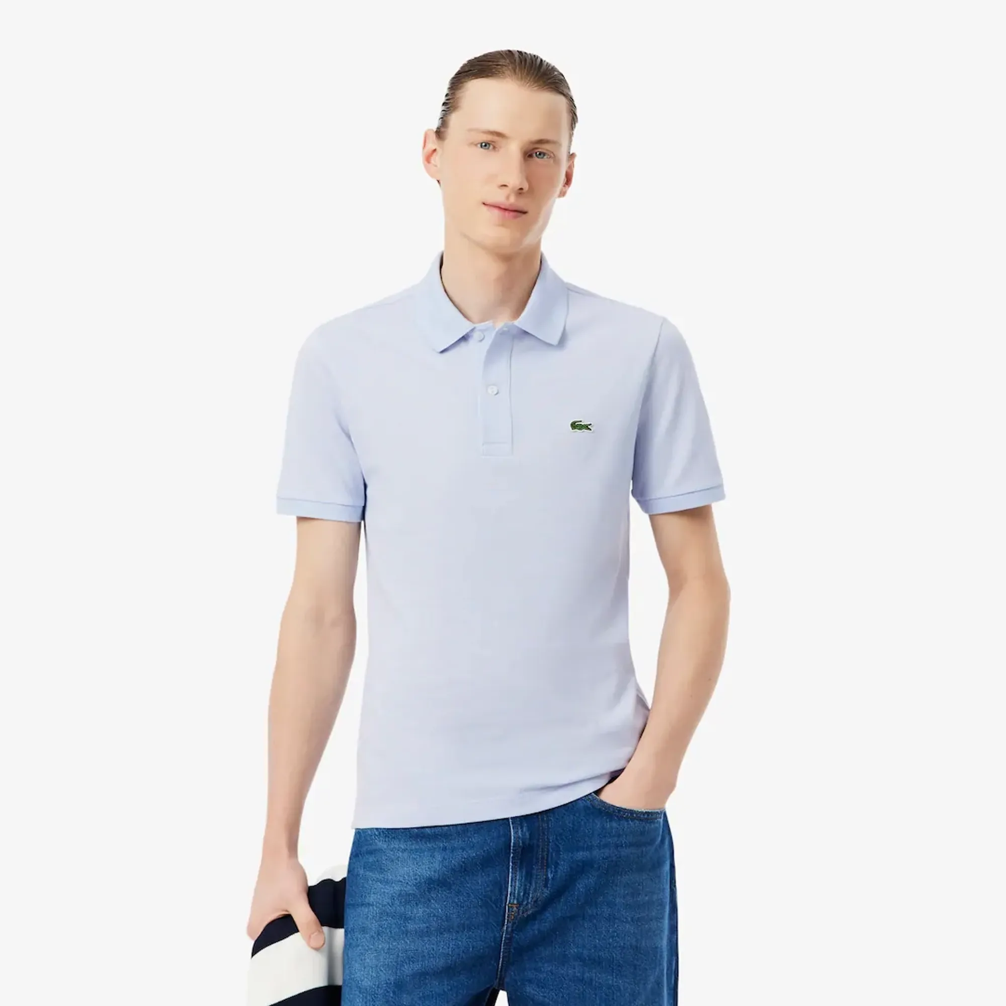 Lacoste Slim Fit L.12.12 Original Polo Shirt - Light Blue