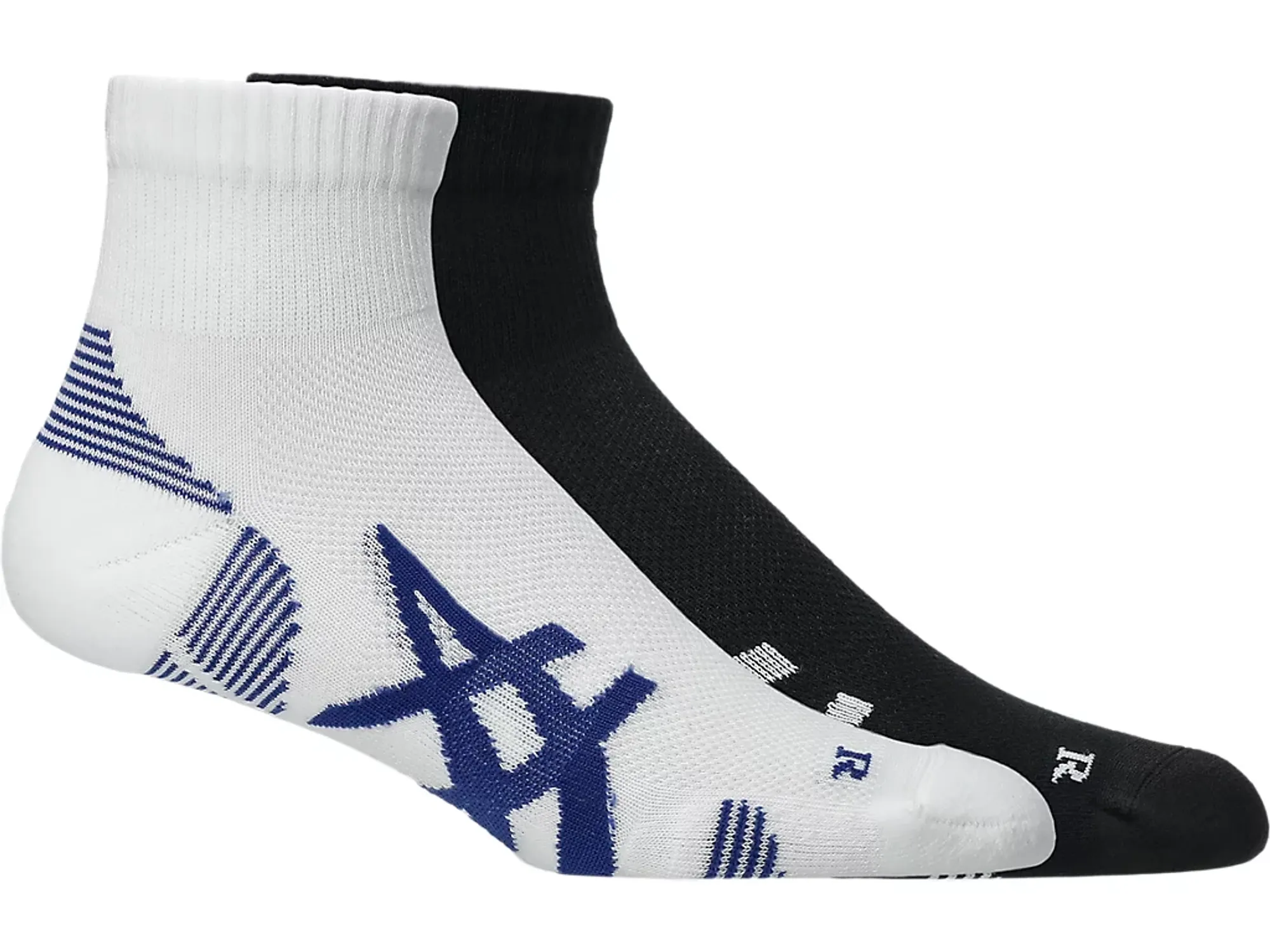 Asics Aeg 2 Pack Cushioned Run Quarter Sock