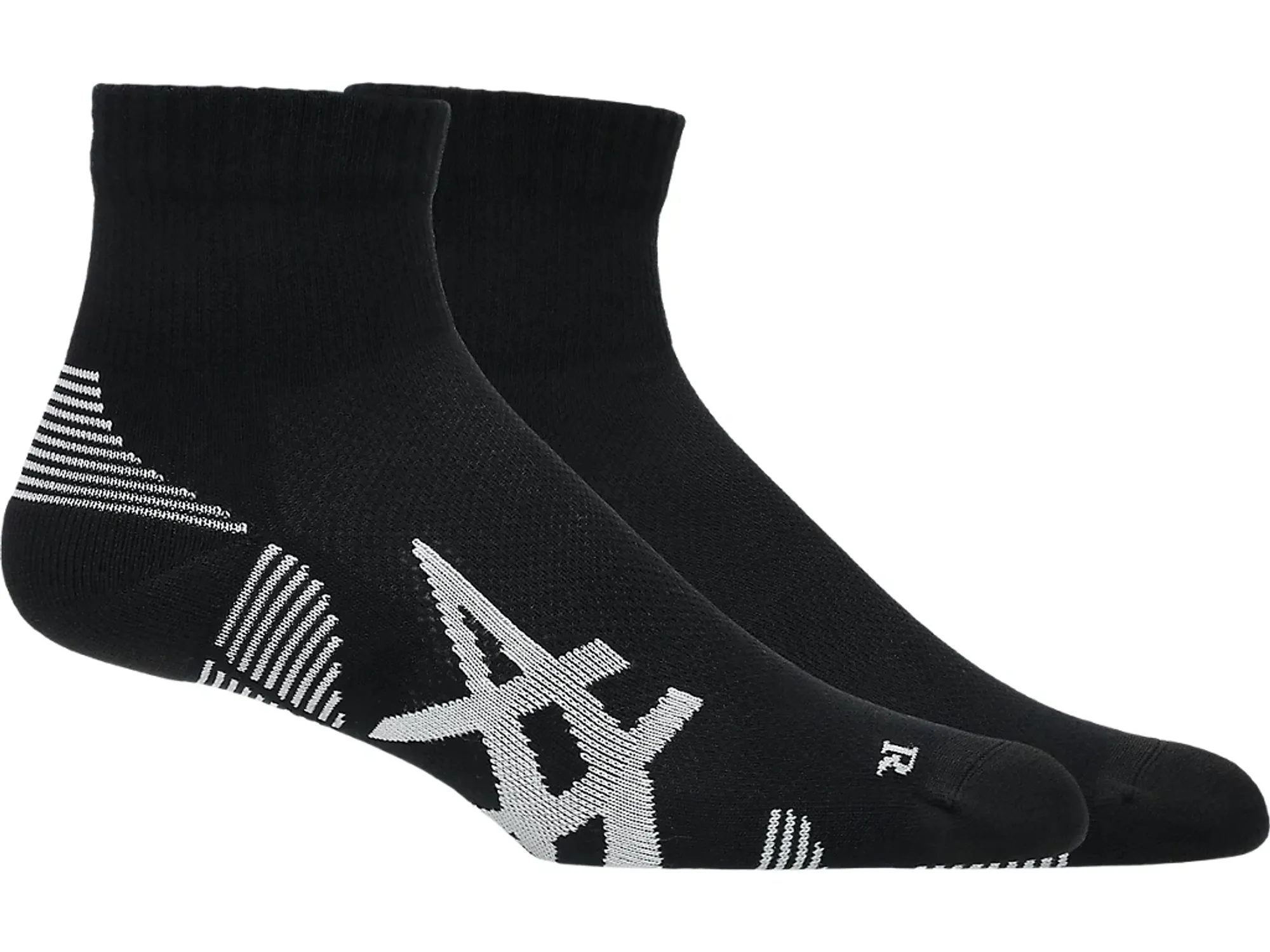 Asics Aeg 2 Pack Cushioned Run Quarter Sock