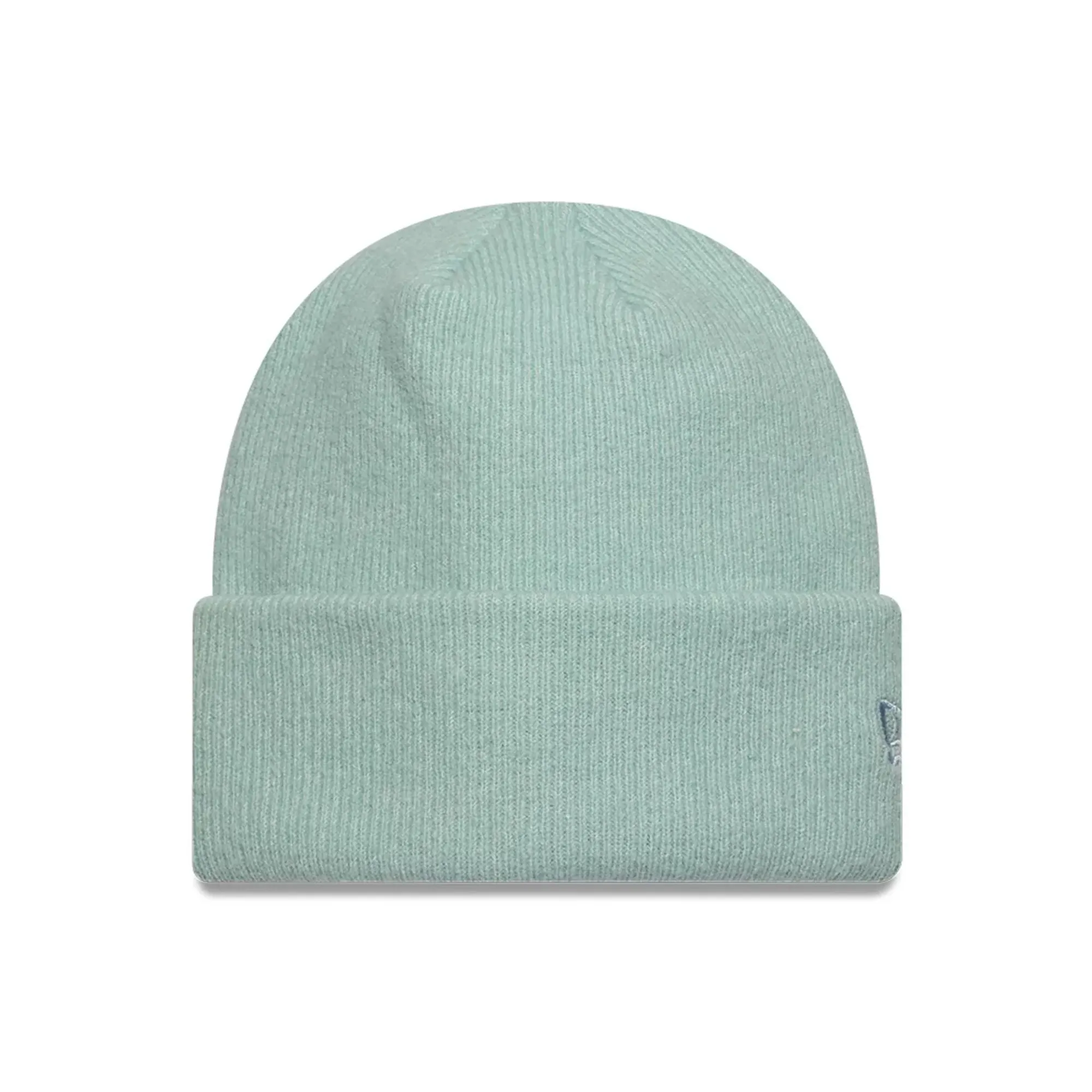 New Era Mohair Pastel Blue Wide Cuff Knit Beanie Hat adult unisex