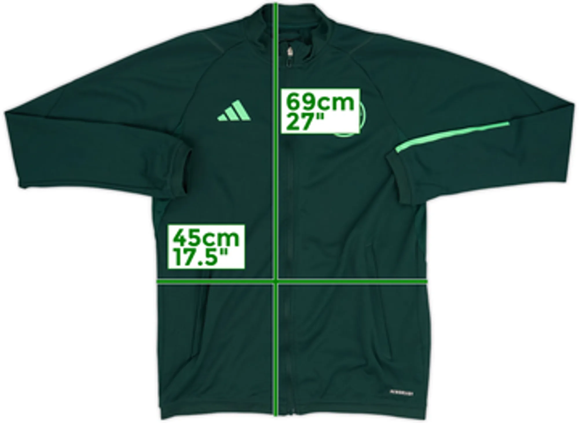 2023-24 Celtic adidas Track Jacket - 8/10 - (M)