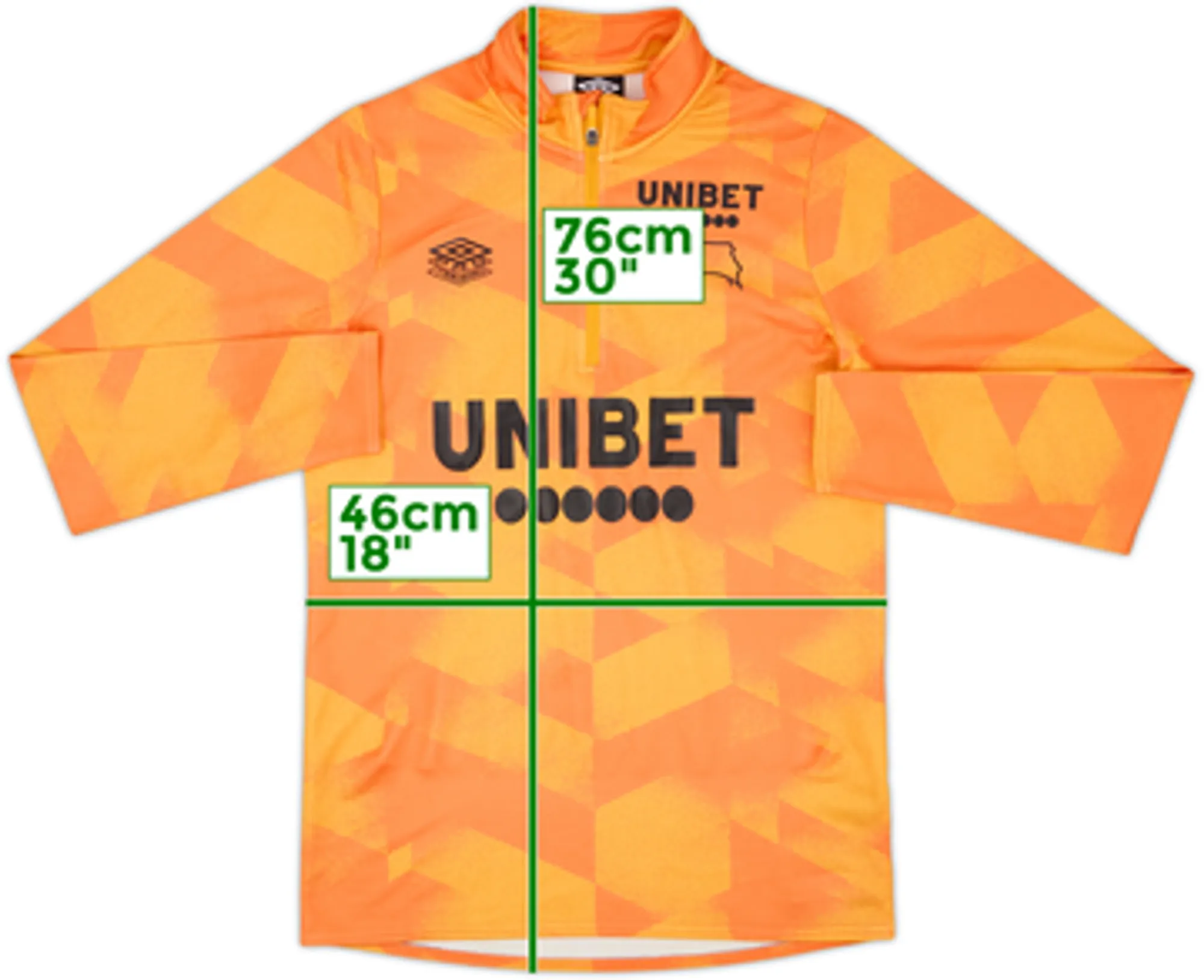 2021-22 Derby Umbro 1/4 Zip Drill Top - 10/10 - (XL)