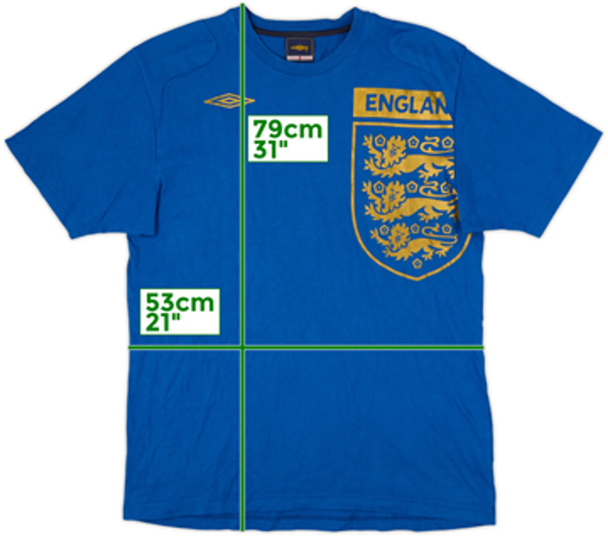 2005-06 England Umbro Graphic Tee - 9/10 - (L)