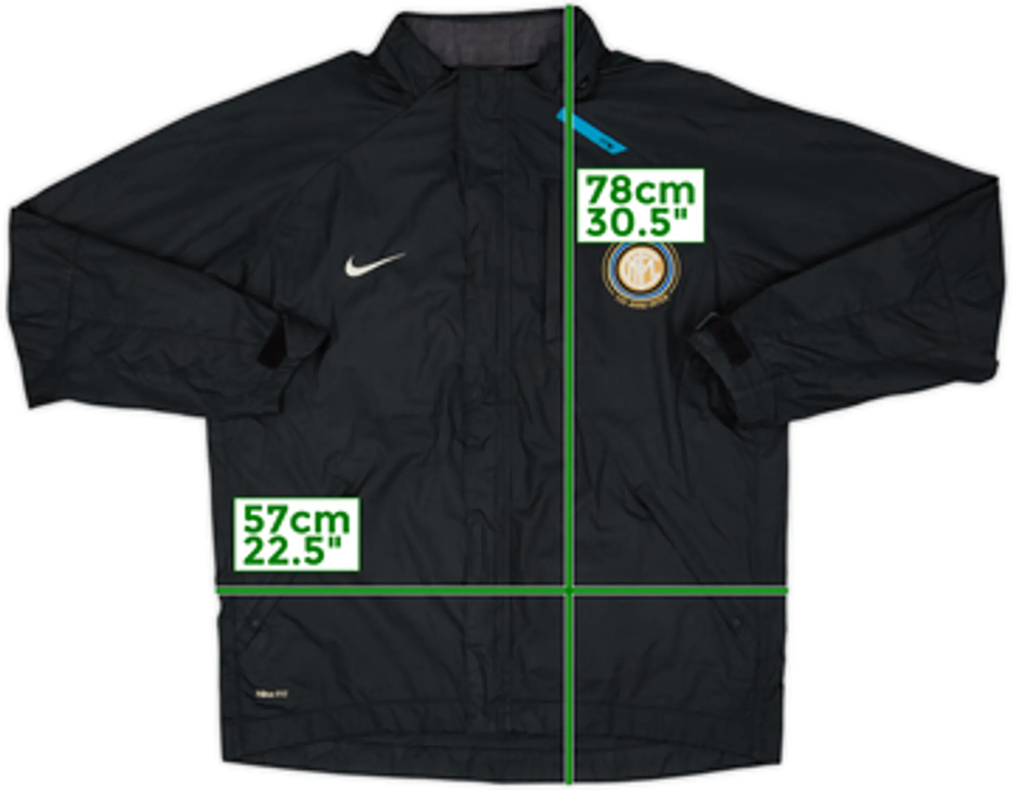 2007-08 Inter Milan Nike Hooded Track Jacket - 5/10 - (M)