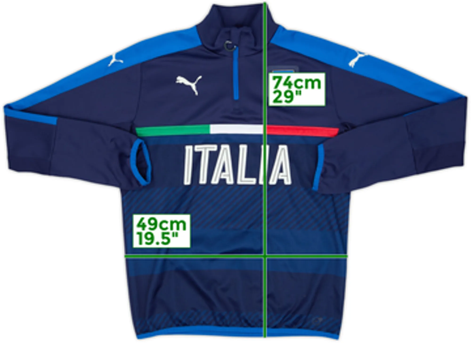 2014-15 Italy Puma 1/4 Zip Drill Top - 9/10 - (M)