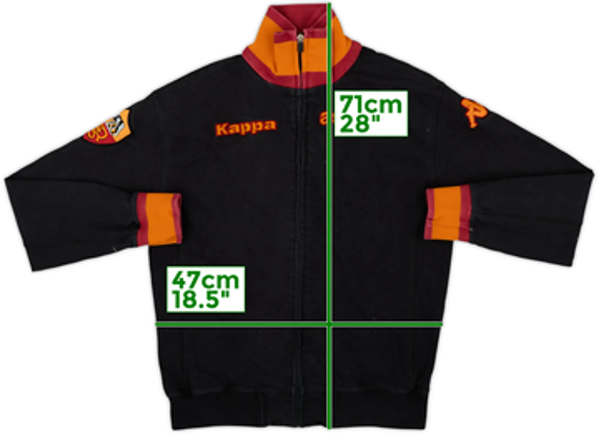 2006-07 Roma Kappa Track Jacket - 7/10 - (M.Boys)