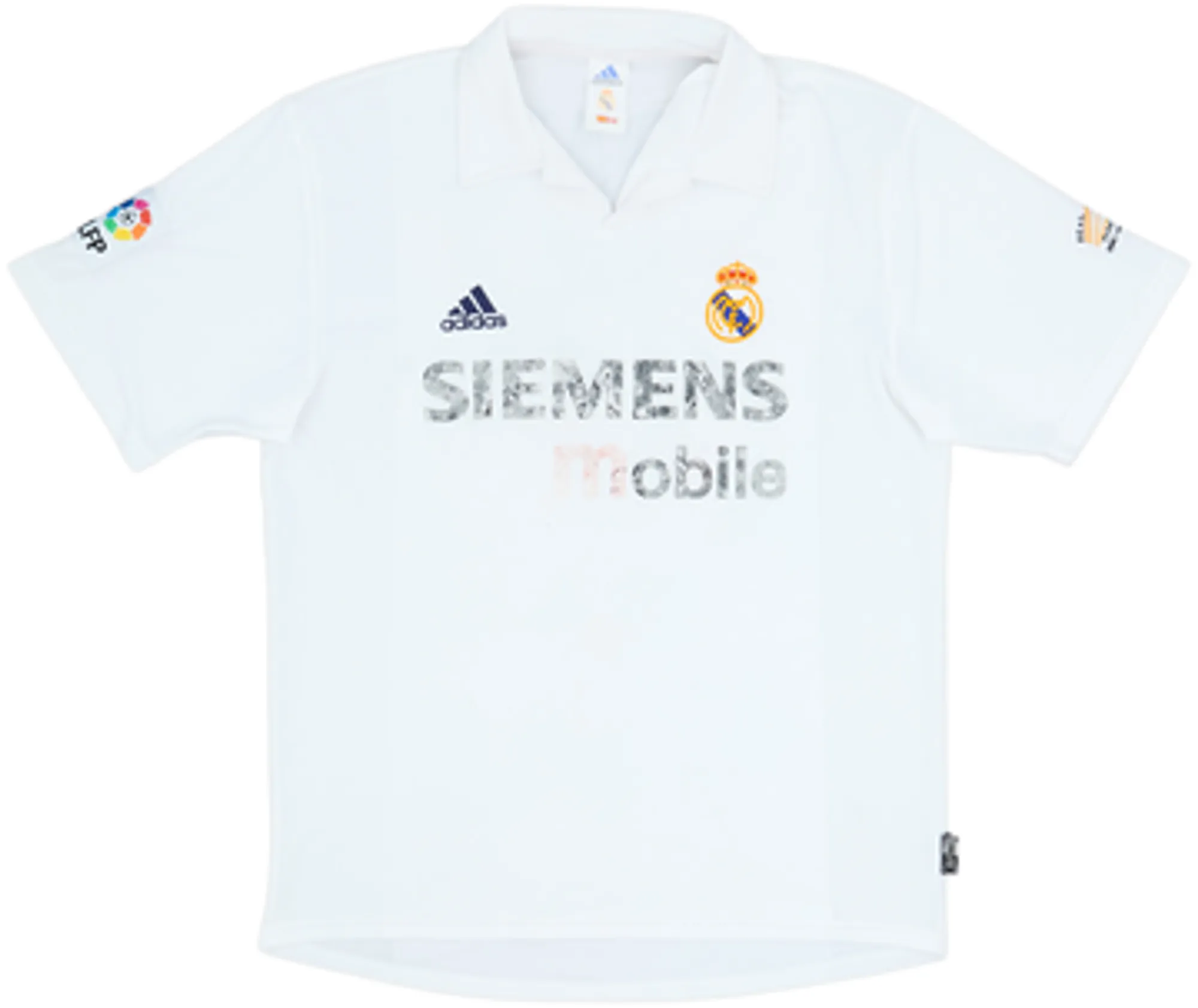 2002-03 Real Madrid Centenary Home Shirt Zidane #5 - 4/10 - (L)