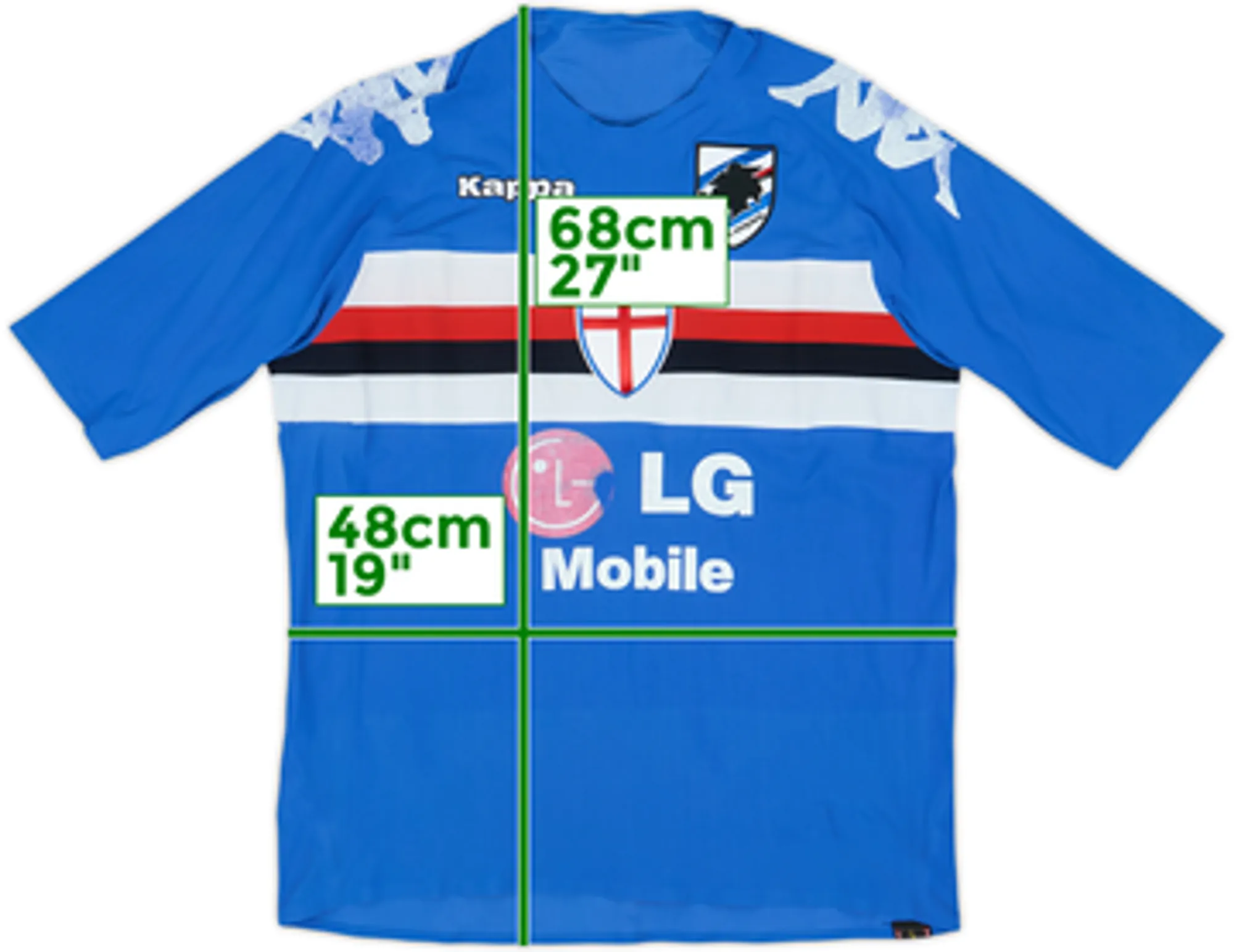 2005-06 Sampdoria European Player Issue Home Shirt - 4/10 - (L)