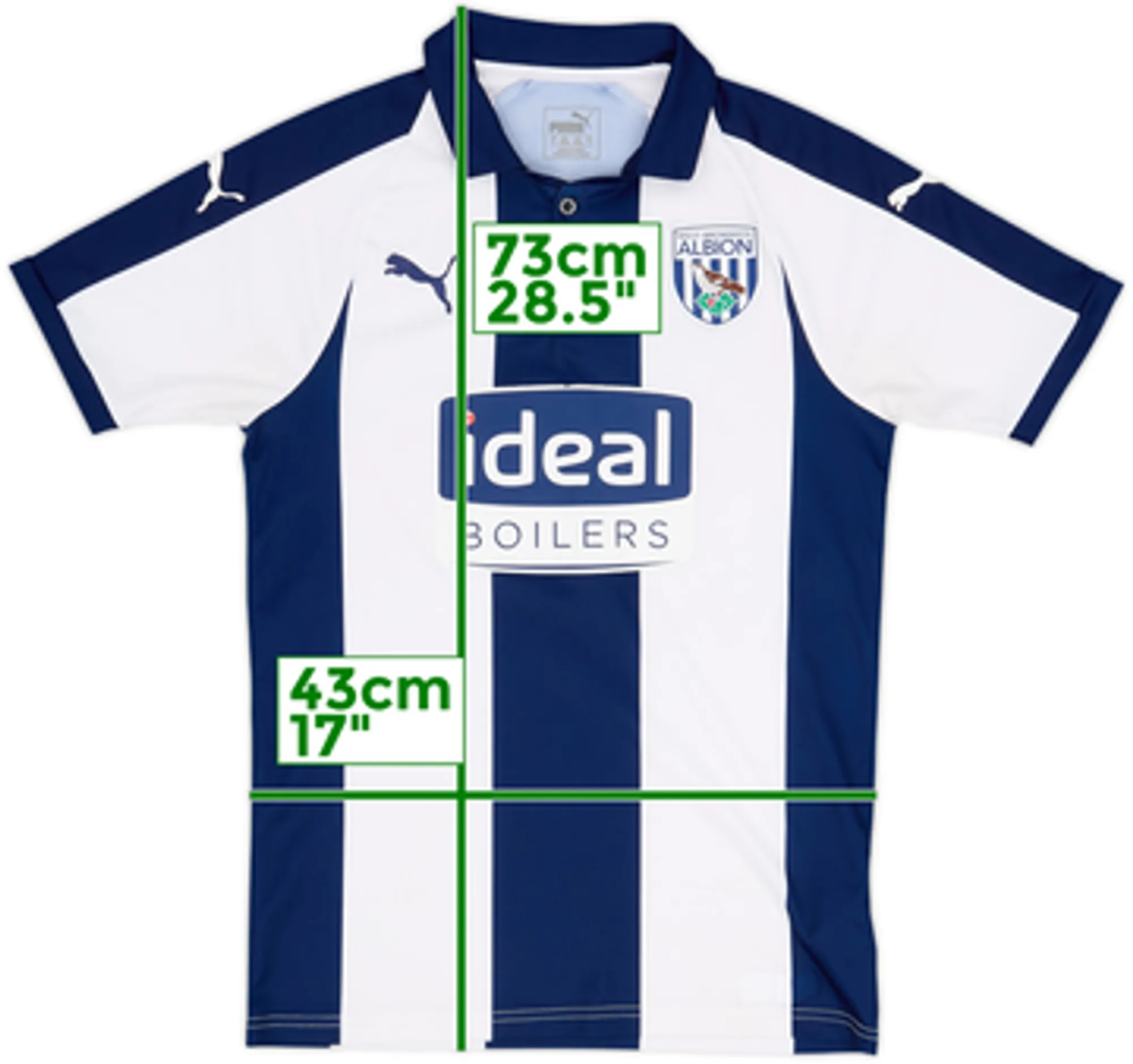 2018-19 West Brom Home Shirt - 6/10 - (S)