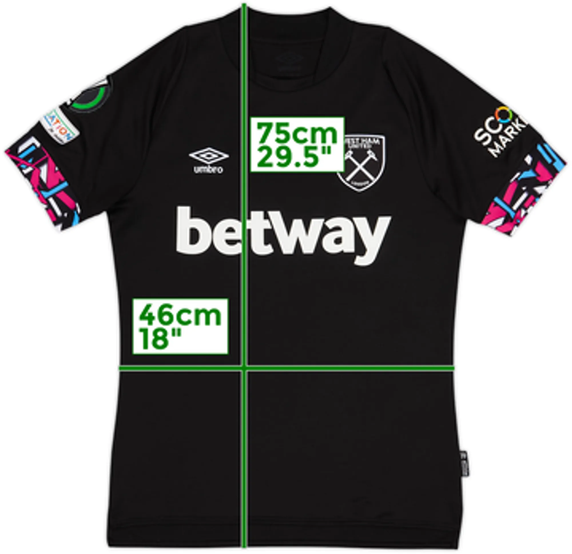 2022-23 West Ham United Away Shirt - 9/10 - (S)