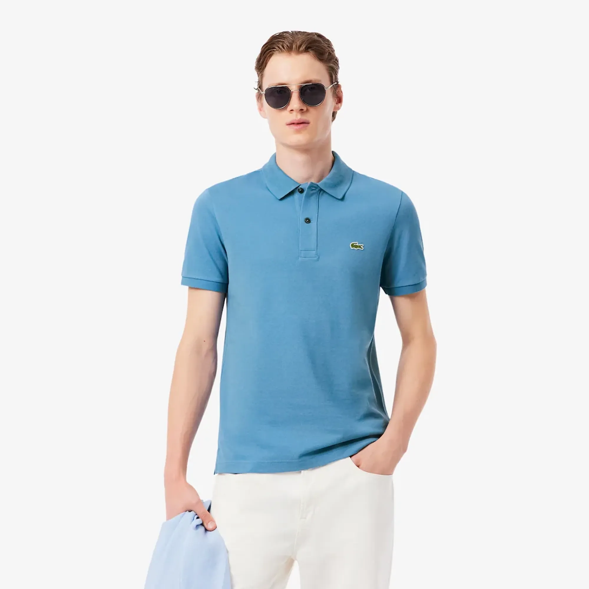 Lacoste Slim Fit L.12.12 Original Polo Shirt - Sky Blue