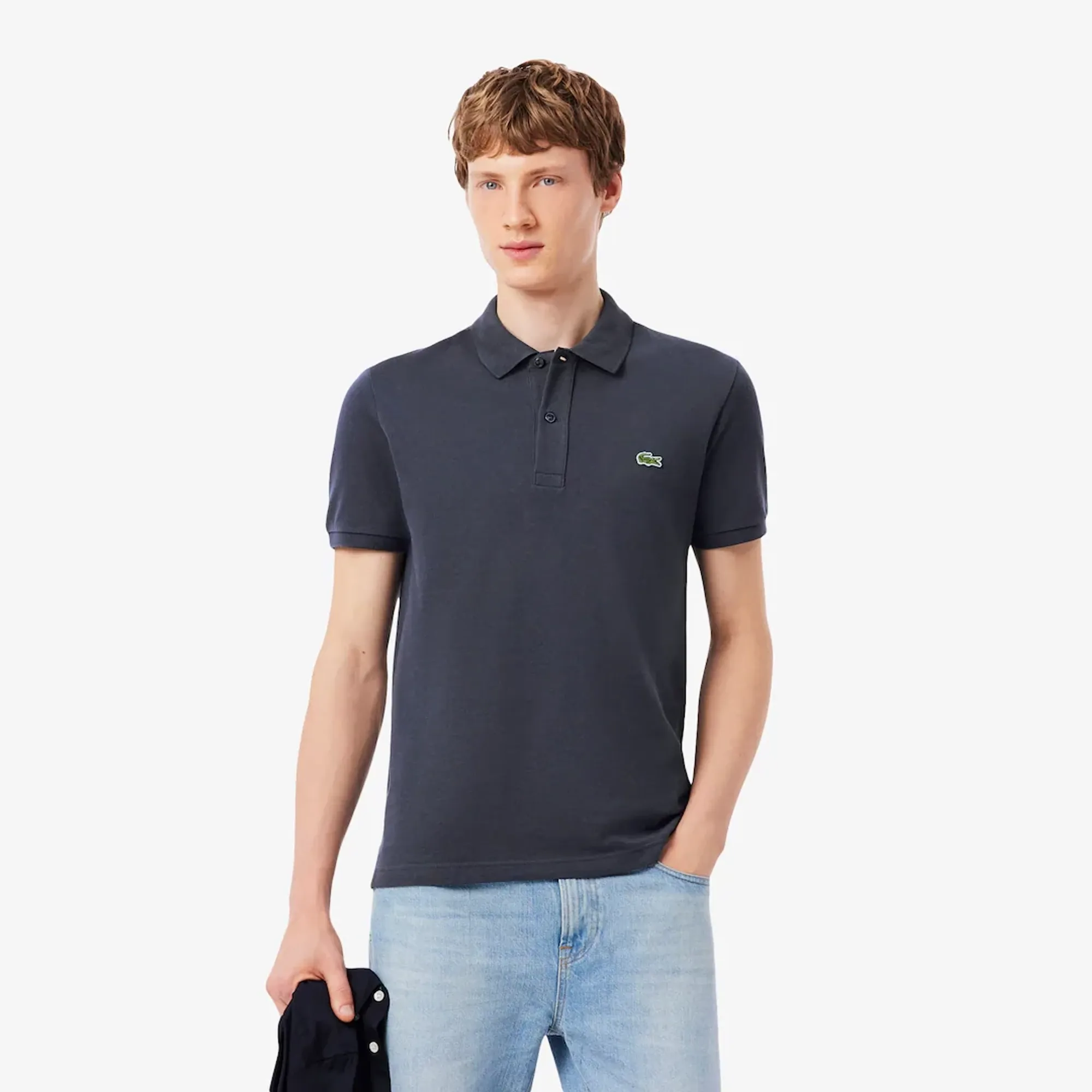 Lacoste Slim Fit L.12.12 Original Polo Shirt - Dark Grey