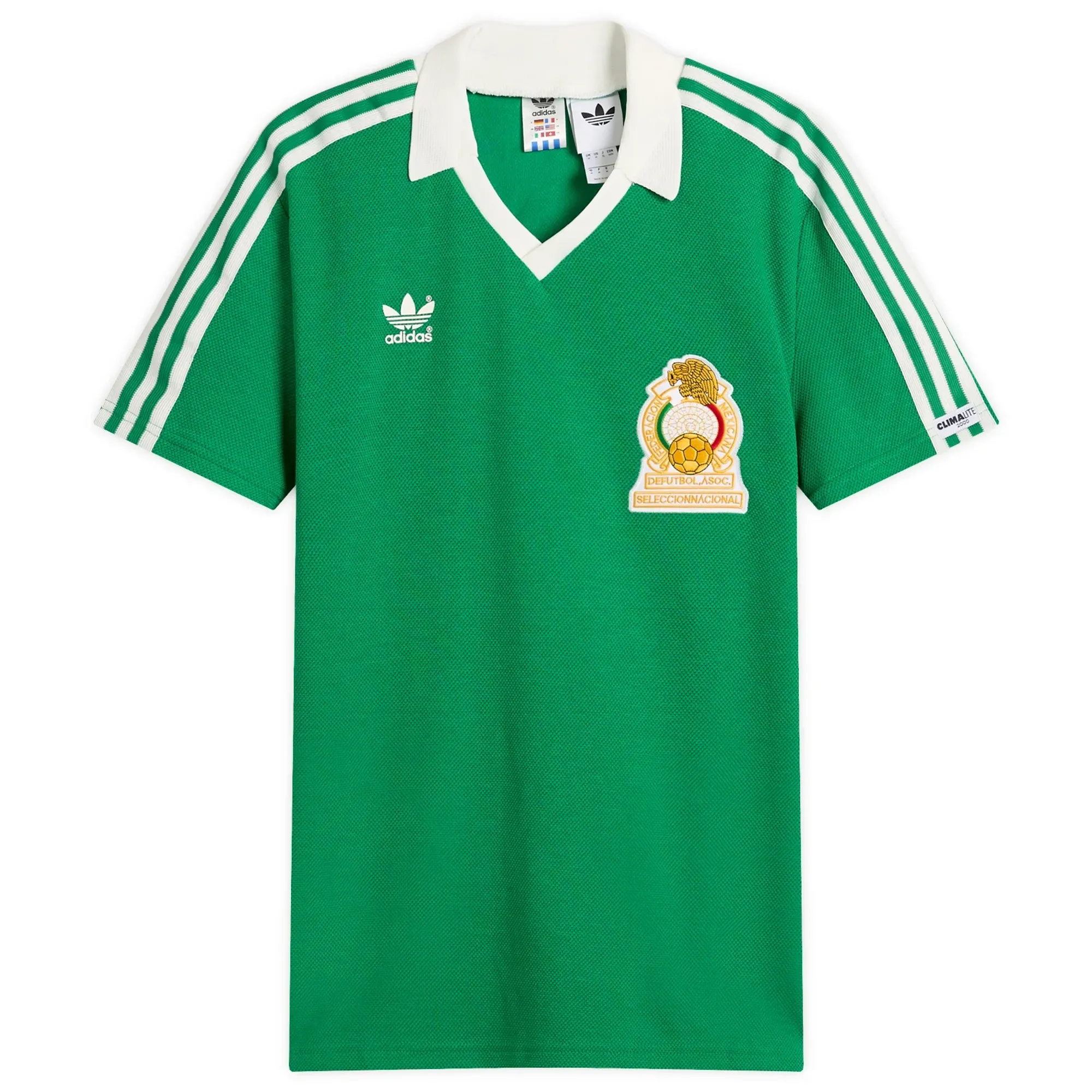 Adidas Men's Mexico 1986 Home Jersey Top Green