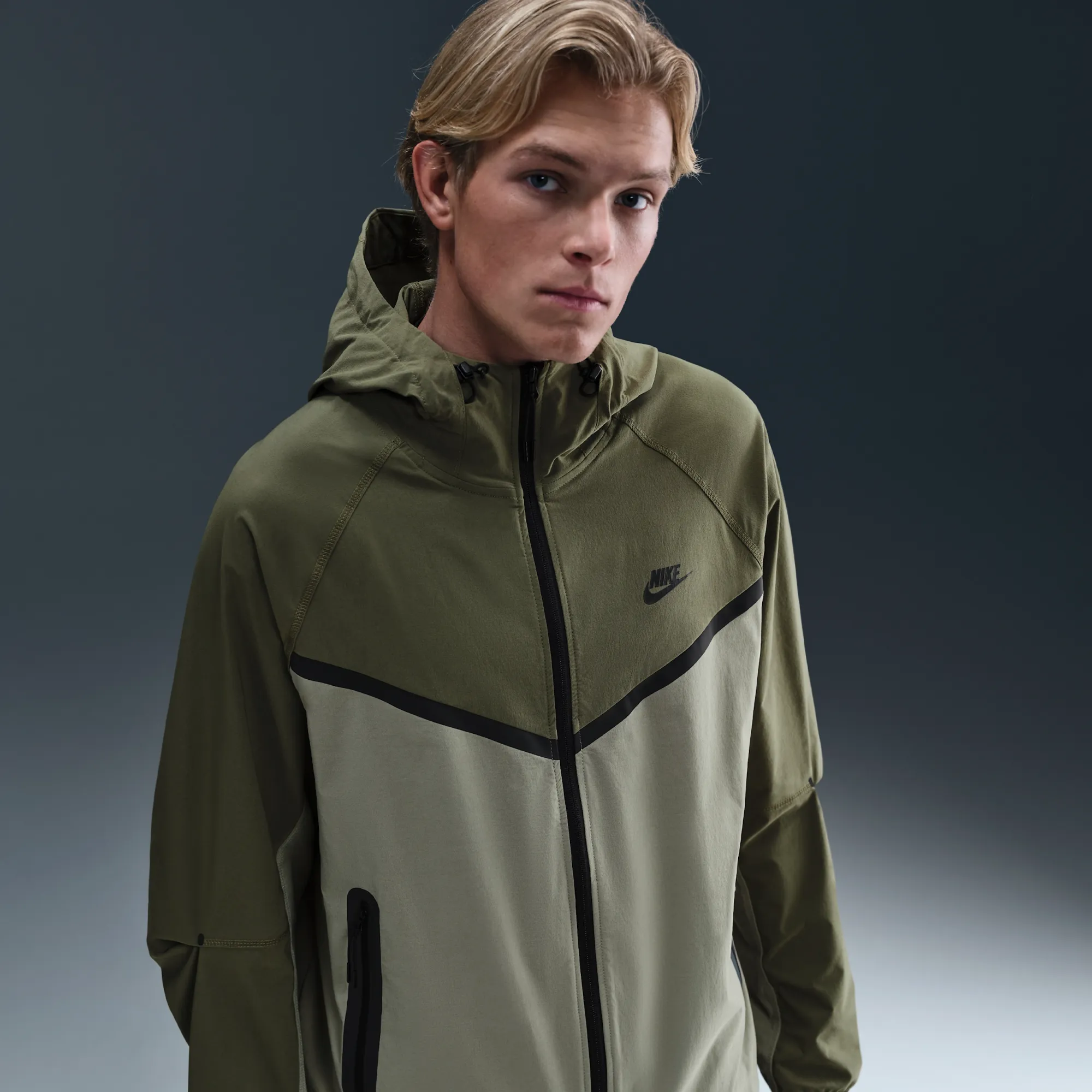 Nike Jacket Tech Woven Fz - ['Green']