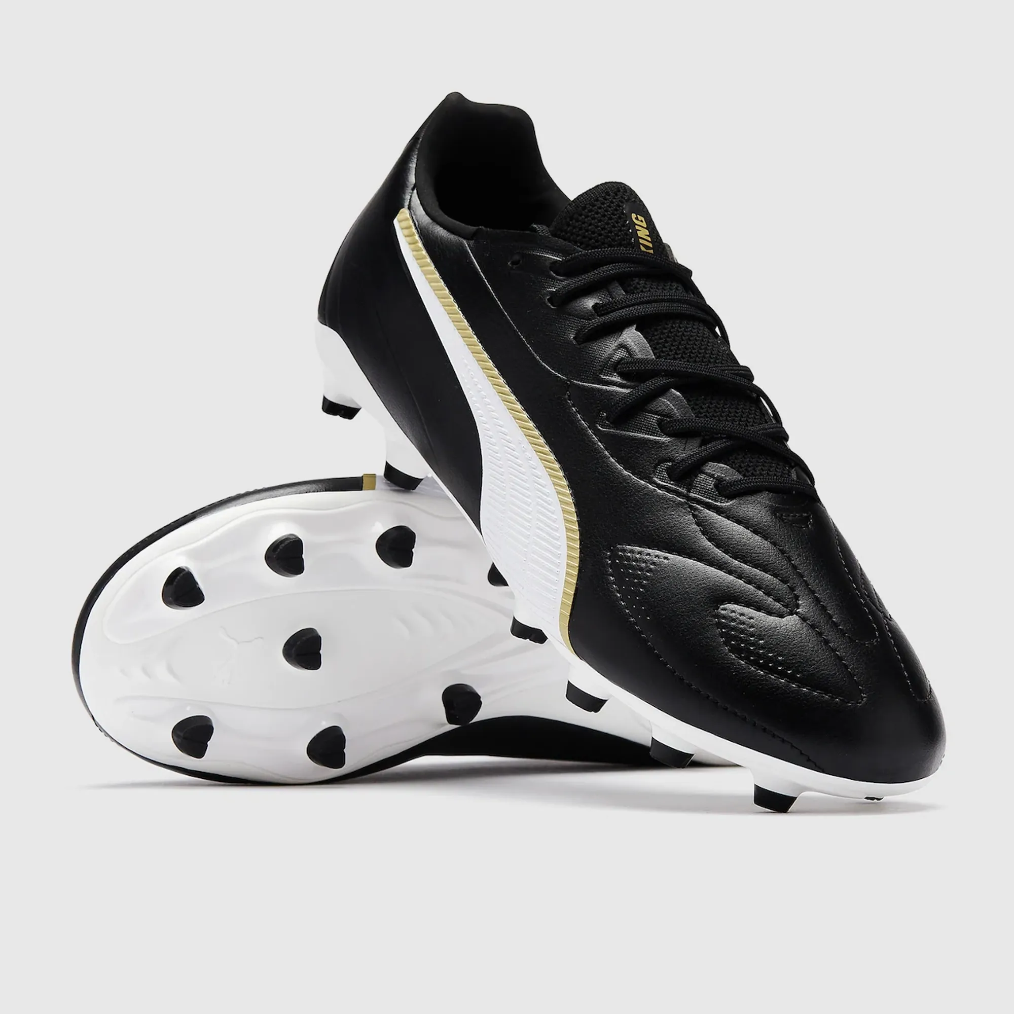 Puma Kids King 20 Match FG AG Puma Black Puma White Puma Gold