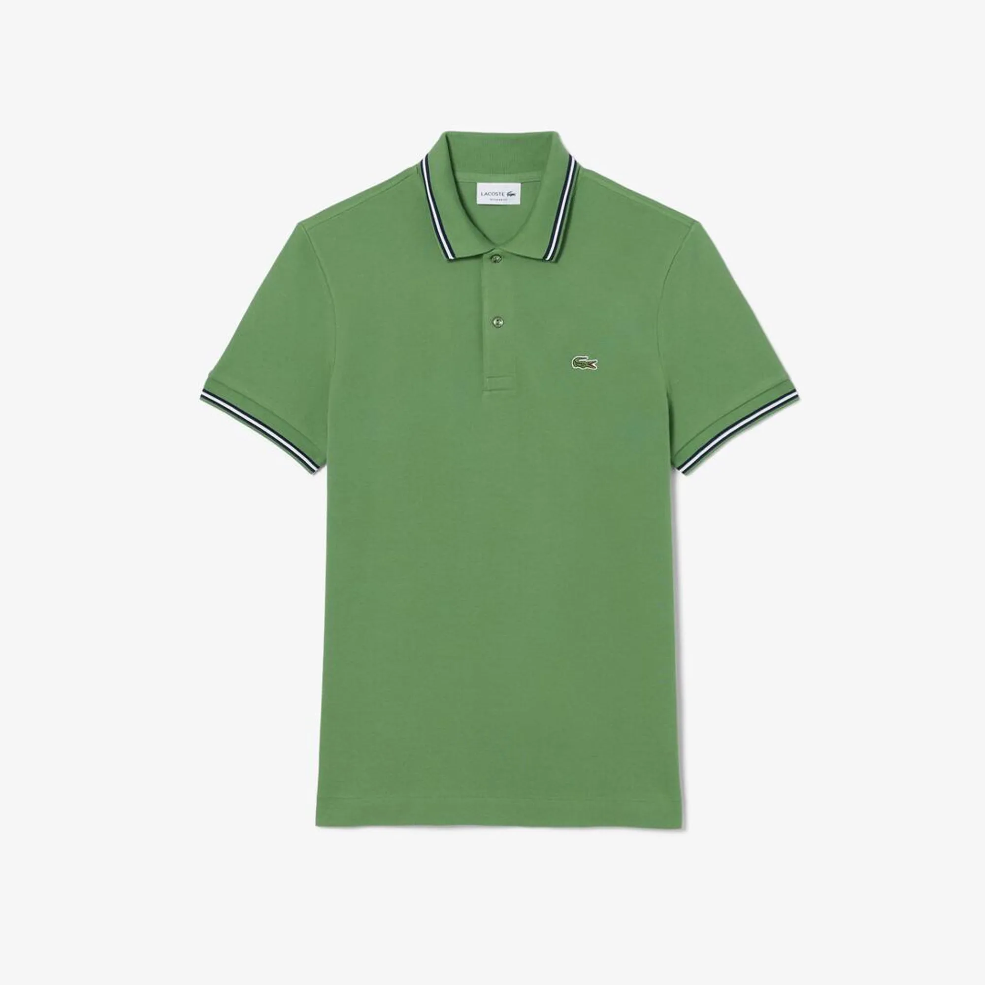 Lacoste Regular Fit Trim Accent L.12.12 Polo Shirt - Lime Green
