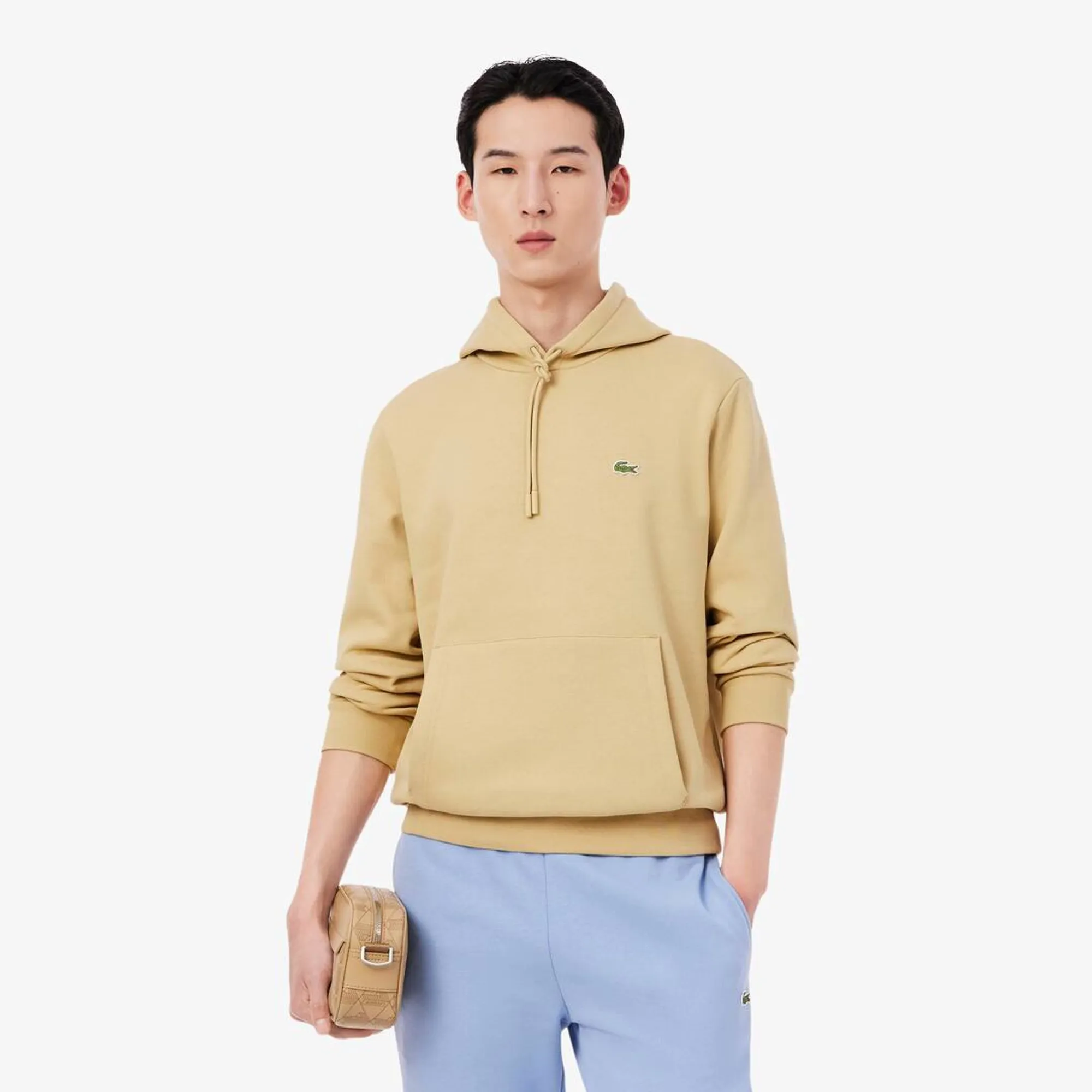 Lacoste Fleece Hoodie - Beige