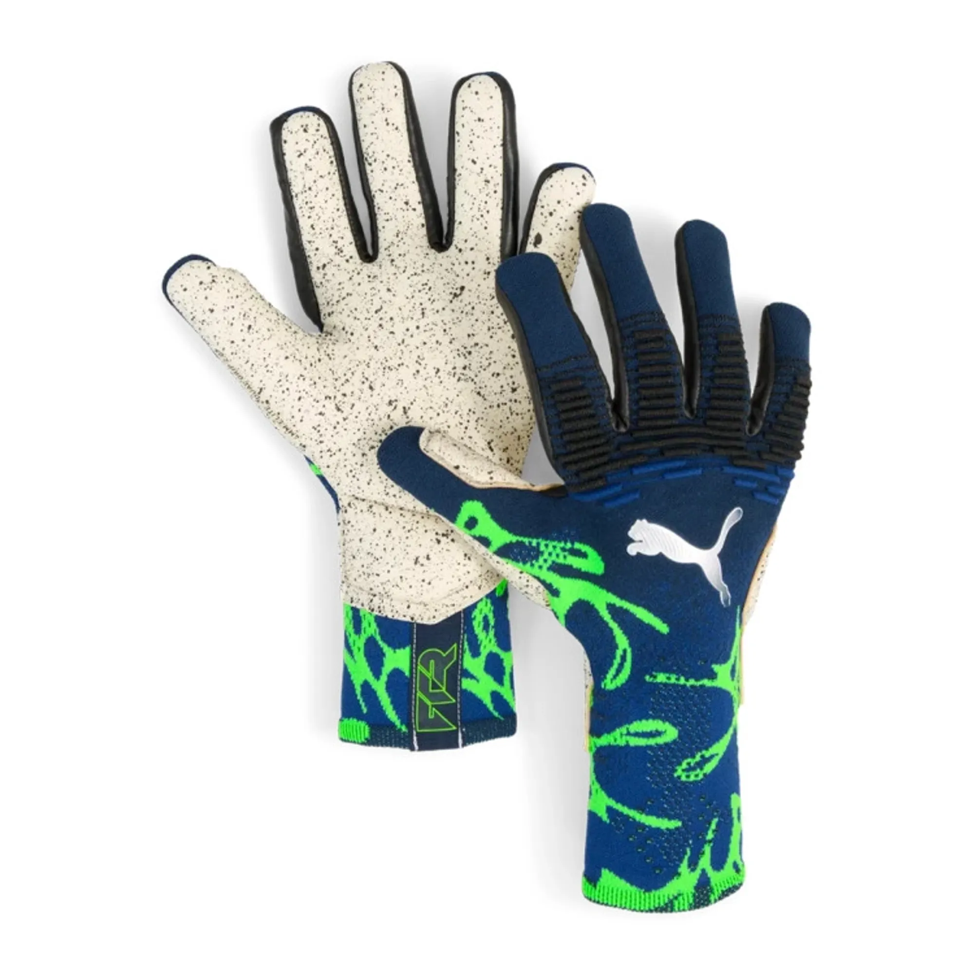 PUMA Future Ultimate Cosmic Art Nc Goalkeeper Gloves Unisex, Vivid Blue/Green Glare, size 10
