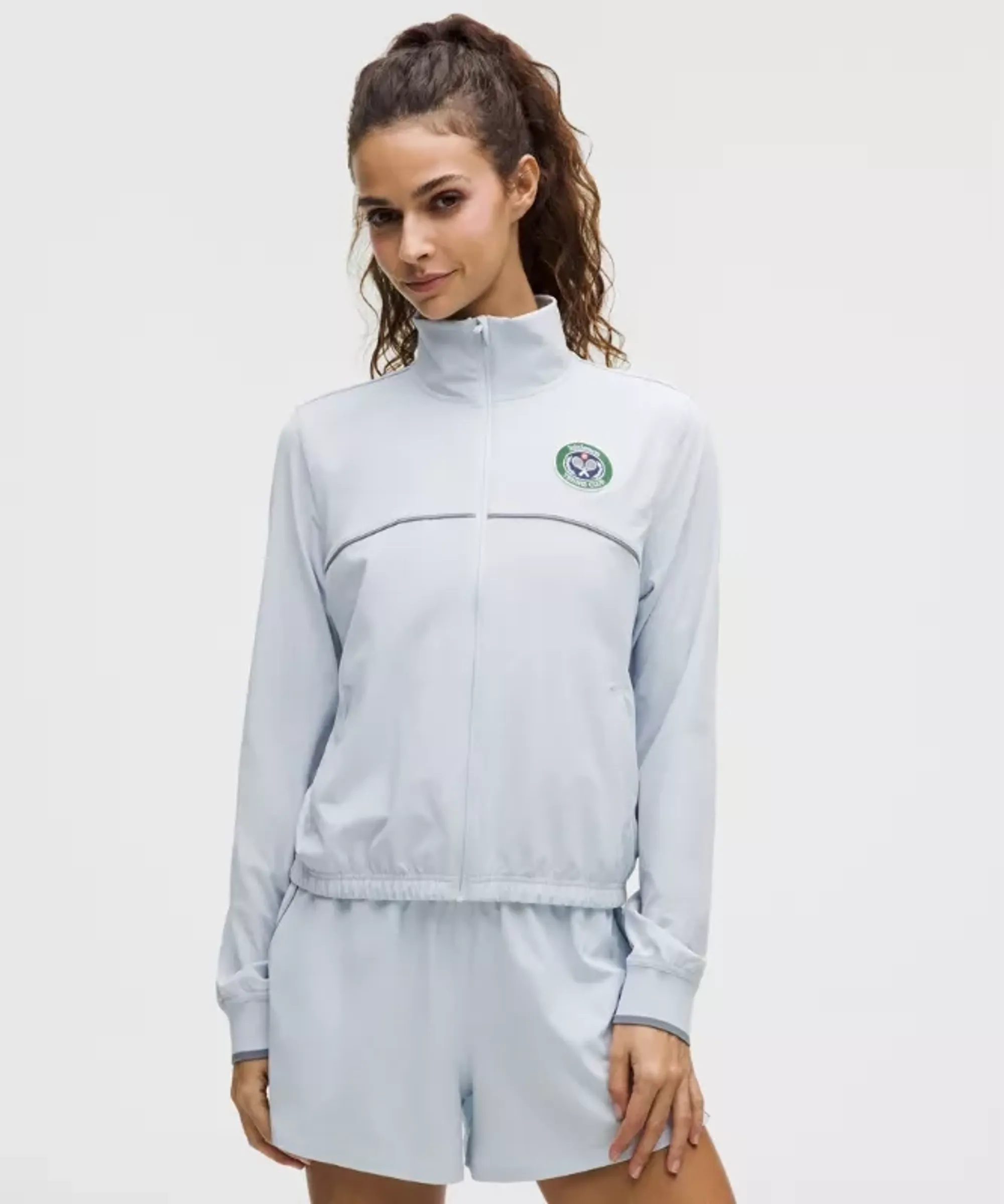 lululemon – Women's Court Rival Track Jacket Tennis Club – Color Blue/Grey – Size 0