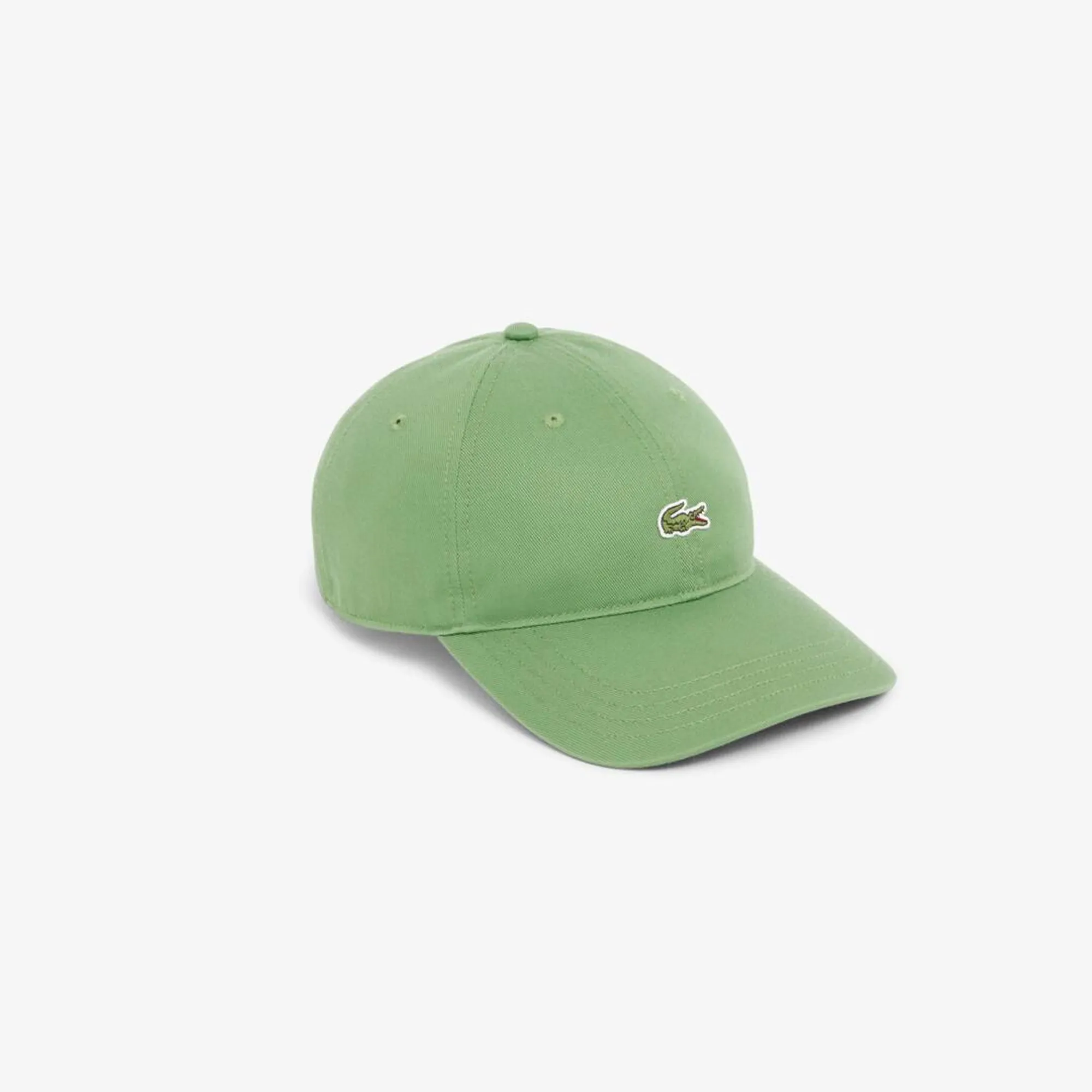 Lacoste Cotton Twill Cap - Lime Green
