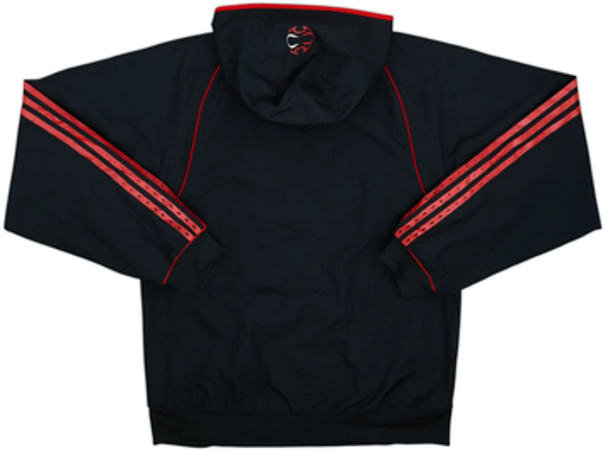 2006-07 AC Milan adidas Formotion 1/4 Zip Hooded Rain Jacket - 9/10 - (S)