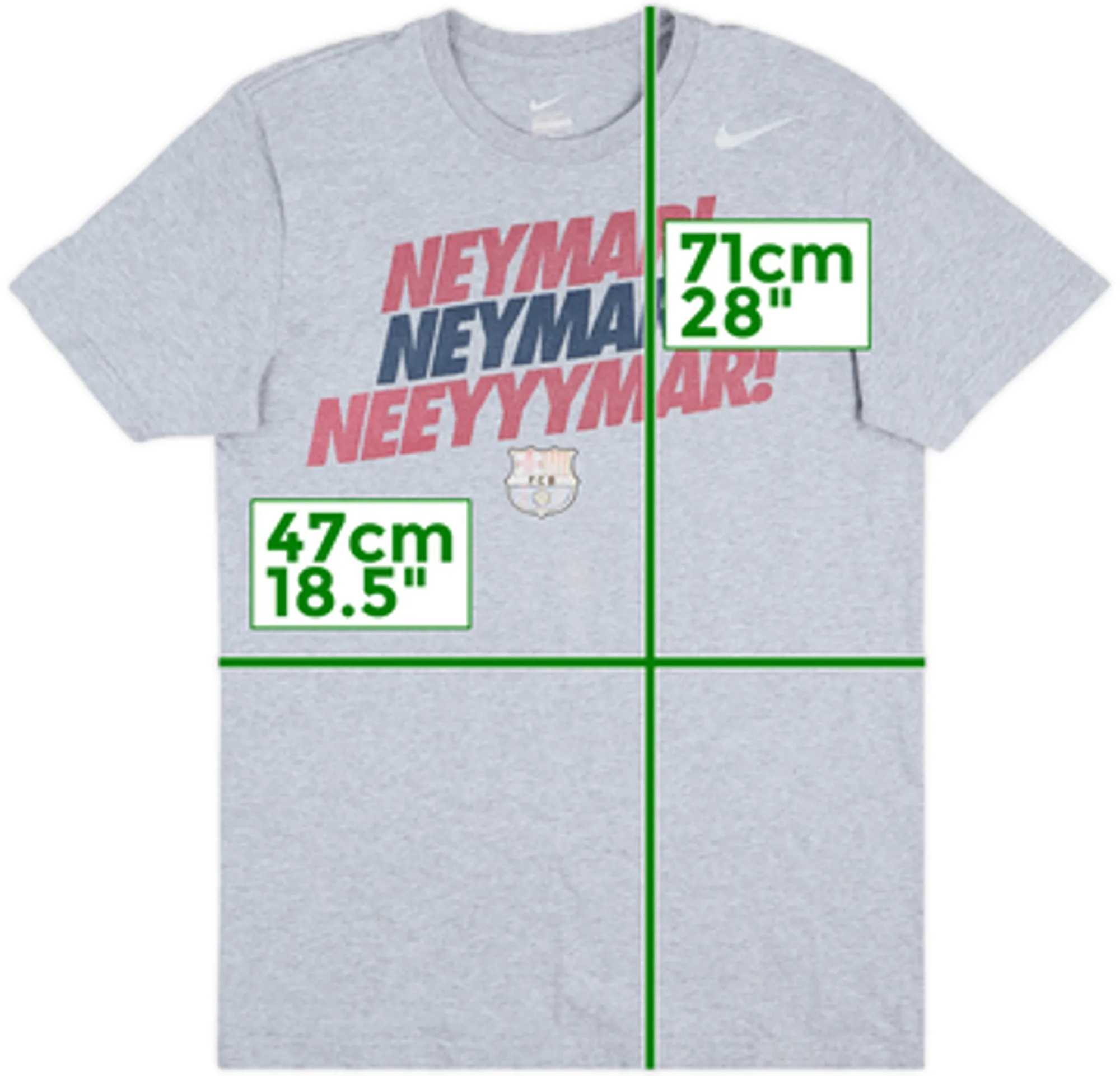 2013-14 Barcelona Nike 'Neymar!' Graphic Tee - 5/10 - (M)