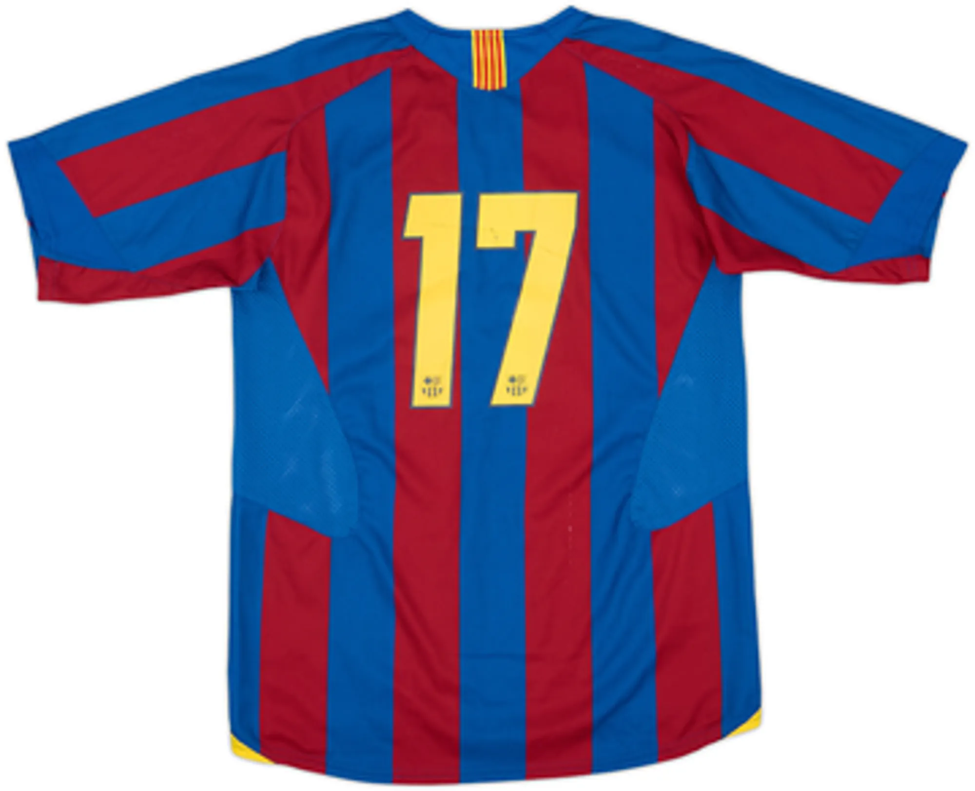 2005-06 Barcelona Home Shirt #17 - 8/10 - (XL.Boys)