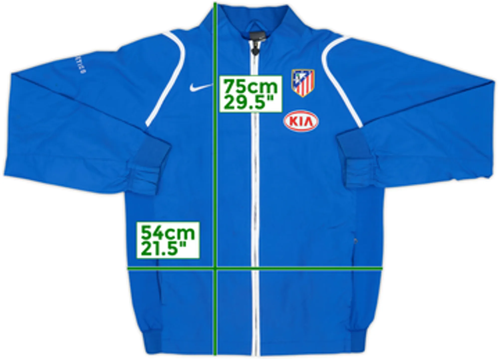 2006-07 Atletico Madrid Nike Track Jacket - 8/10 - (L)
