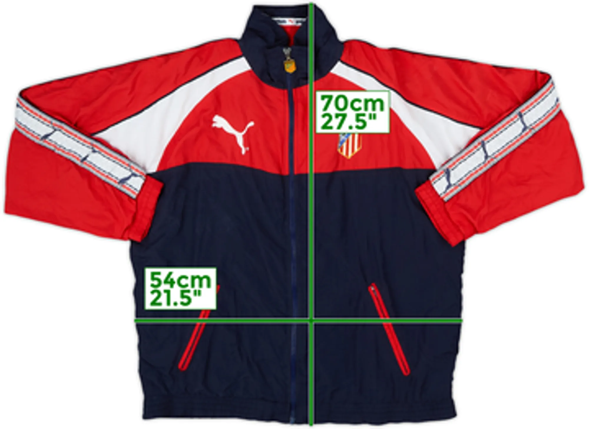 1996-97 Atletico Madrid Puma Track Jacket - 7/10 - (S)